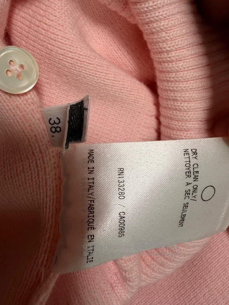 Thom Browne Thom Browne Crescent Pink Knit Round Neck Sweater Size US XS / EU 42 / 0 - 7 Thumbnail