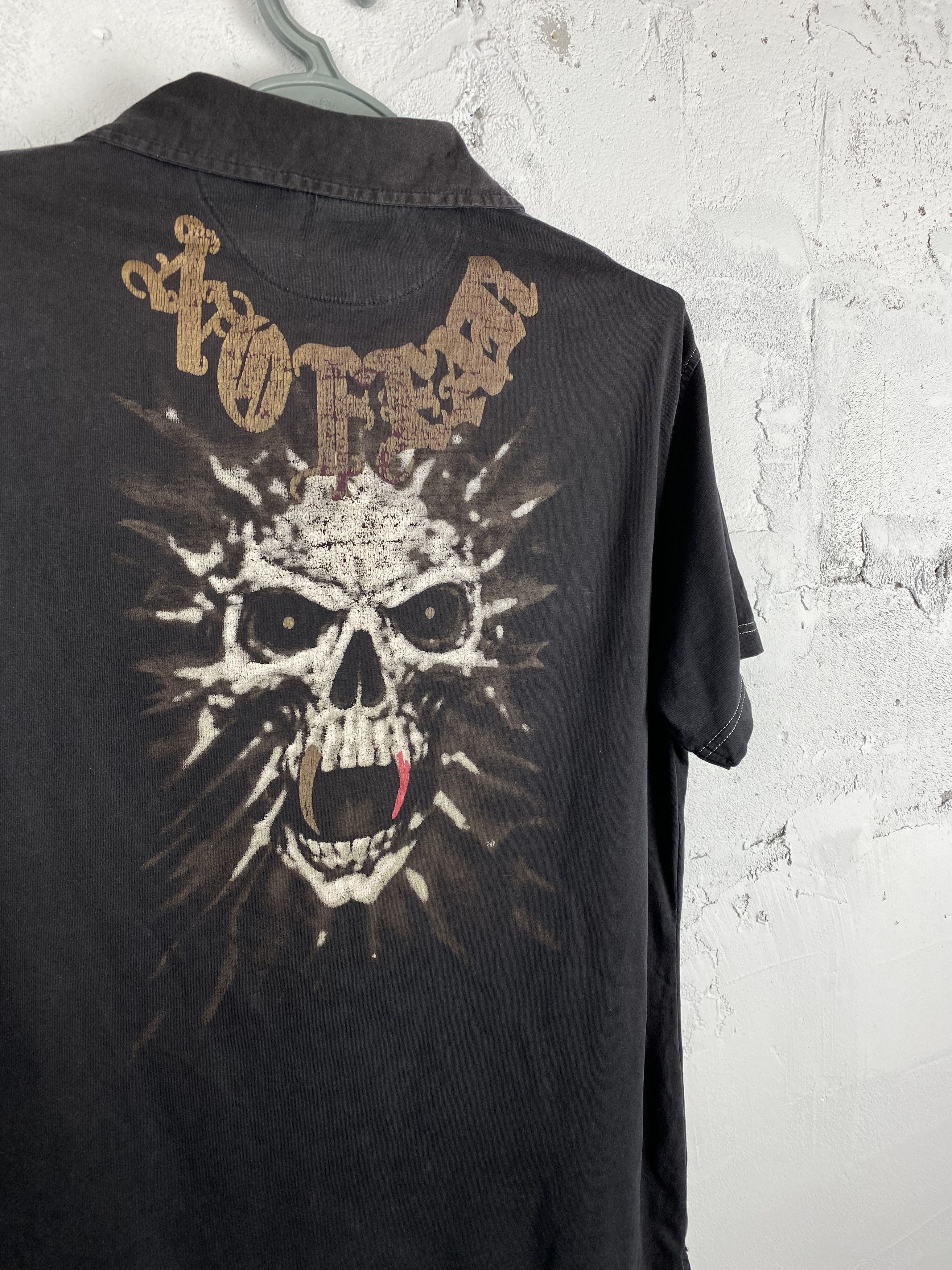 Japanese Brand × No Fear Vintage Y2K No Fear Skull Faded T-shirt Size US L / EU 52-54 / 3 - 6 Thumbnail