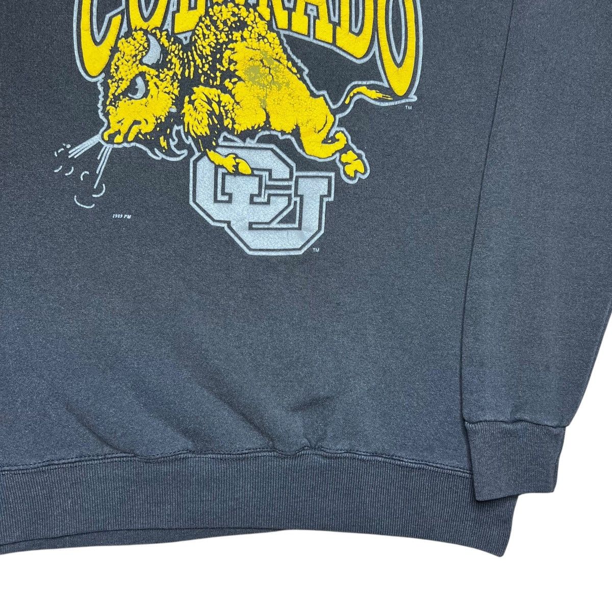 NCAA 1989 NCAA Colorado Buffaloes Mascot Double Sided Sweatshirt Size US XL / EU 56 / 4 - 20 Thumbnail