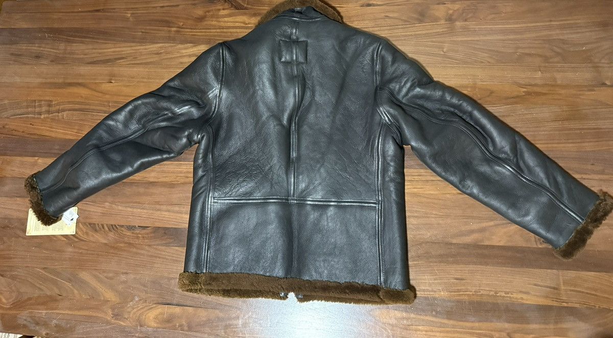 Schott Schott B-6 Sheepskin Jacket Size Medium Black Leather Bomber Size US M / EU 48-50 / 2 - 2 Thumbnail