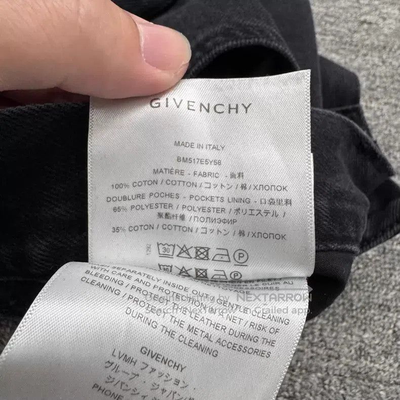 Givenchy Givenchy Size30 Zipper Denim Pants Size US 30 / EU 46 - 4 Thumbnail
