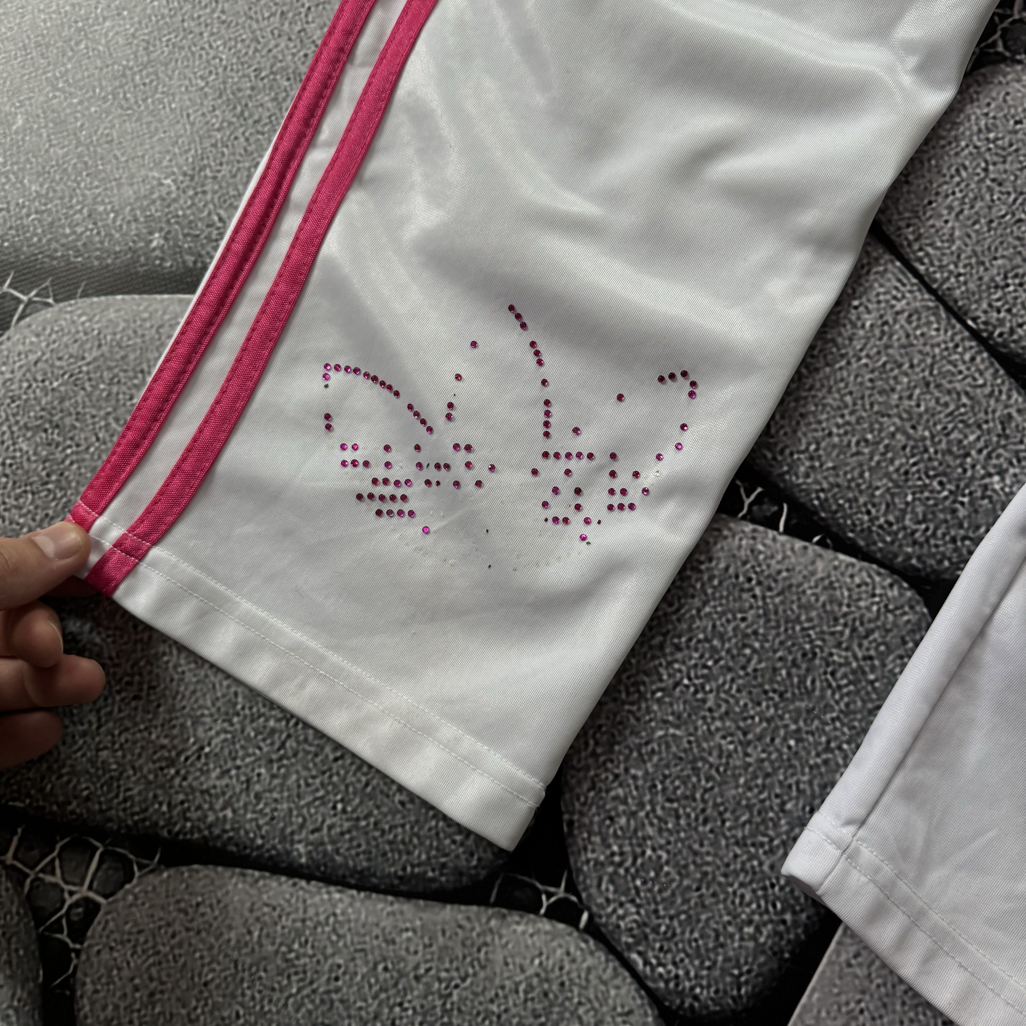 Adidas × Vintage ADIDAS VINTAGE PINK STRIPES TRACK PANTS Y2K HYPE Size US 30 / EU 46 - 5 Thumbnail