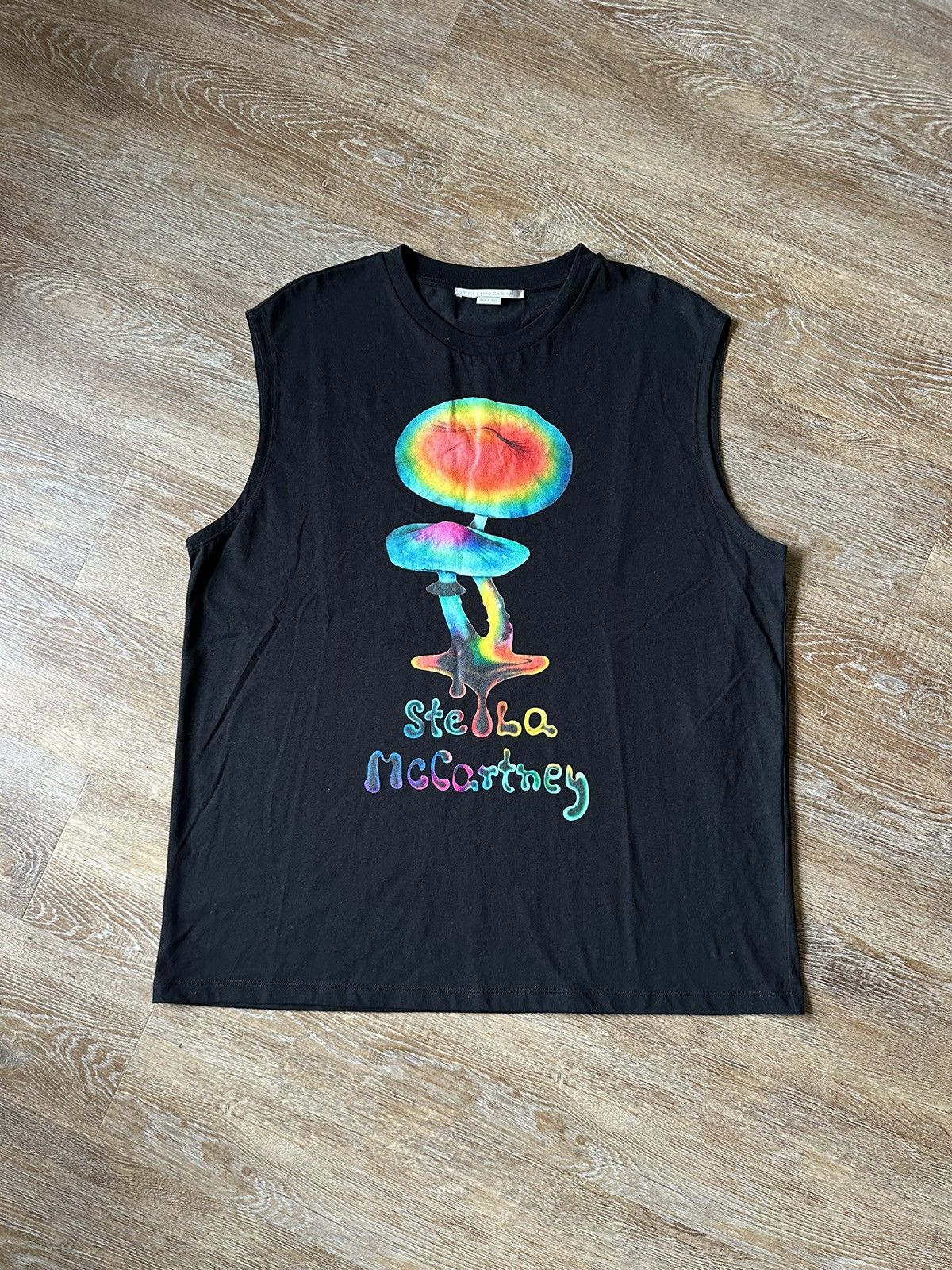 Stella McCartney Stella McCartney Ladies Black Mushroom Print Tank Top Size M / US 6-8 / IT 42-44 - 2 Thumbnail