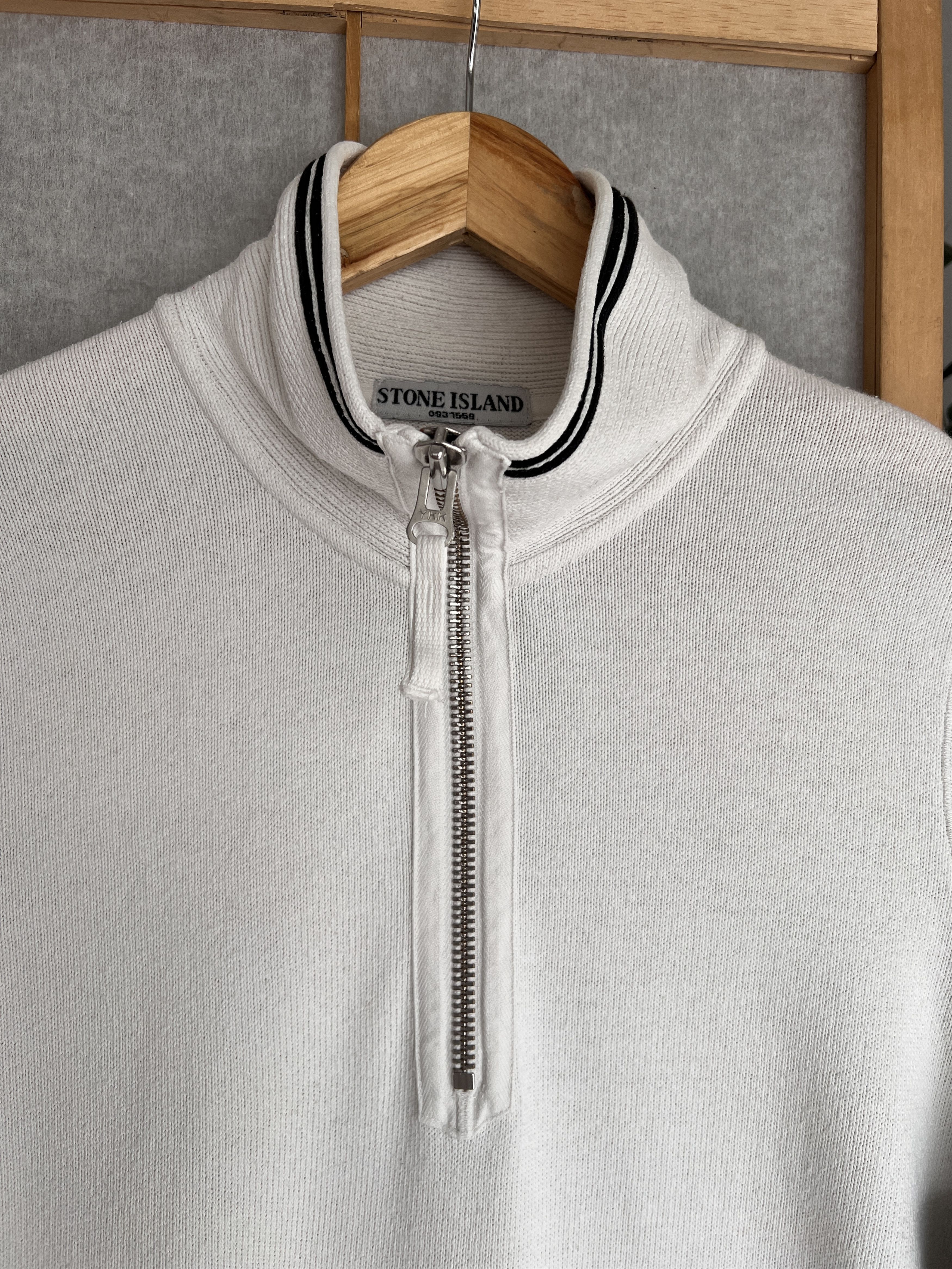 Stone Island Rare! Stone Island VTG 2007 knit half zip sweater old money Size US L / EU 52-54 / 3 - 3 Thumbnail