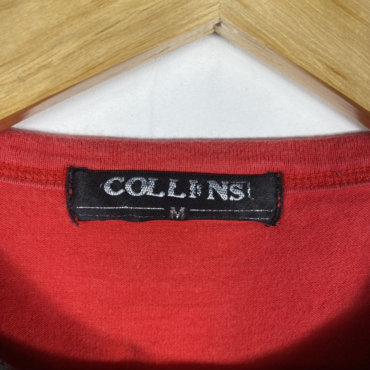 Japanese Brand Japanese Brand COLLINS Zipper Punk Style Tee Shirt Medium Size M / US 6-8 / IT 42-44 - 5 Thumbnail