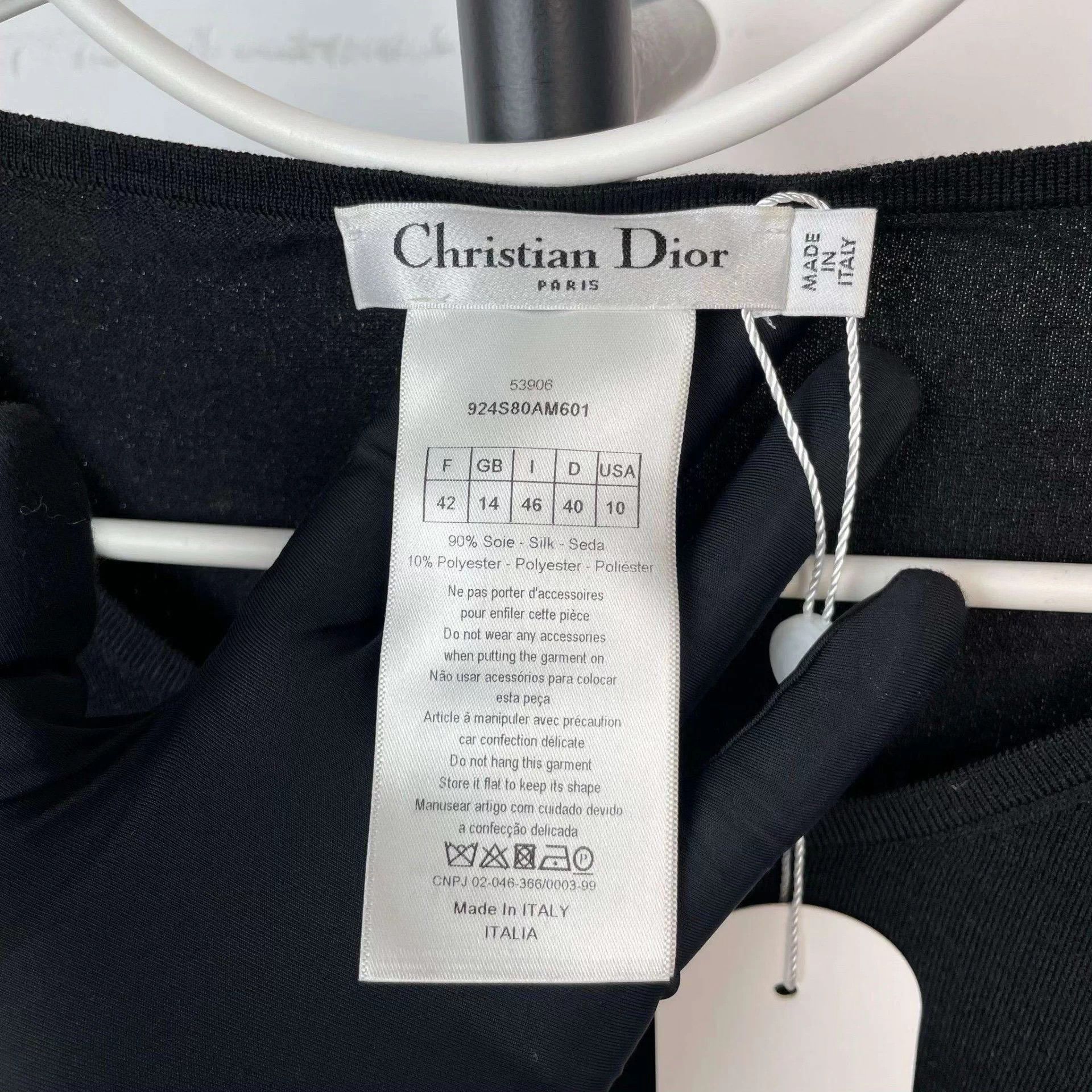 Dior Dior knit sweater 42 black Size M / US 6-8 / IT 42-44 - 3 Thumbnail