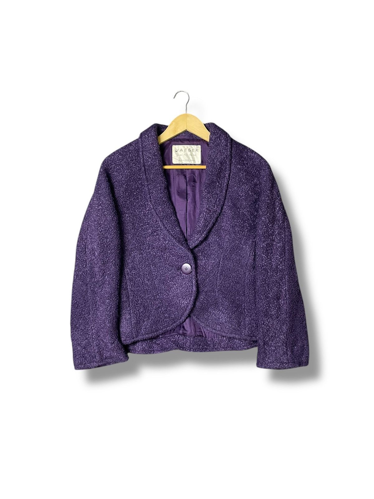 Jaeger × Vintage Vintage Jaeger Wool Crop Jacket (50) Size US XS / EU 42 / 0 - 1 Thumbnail