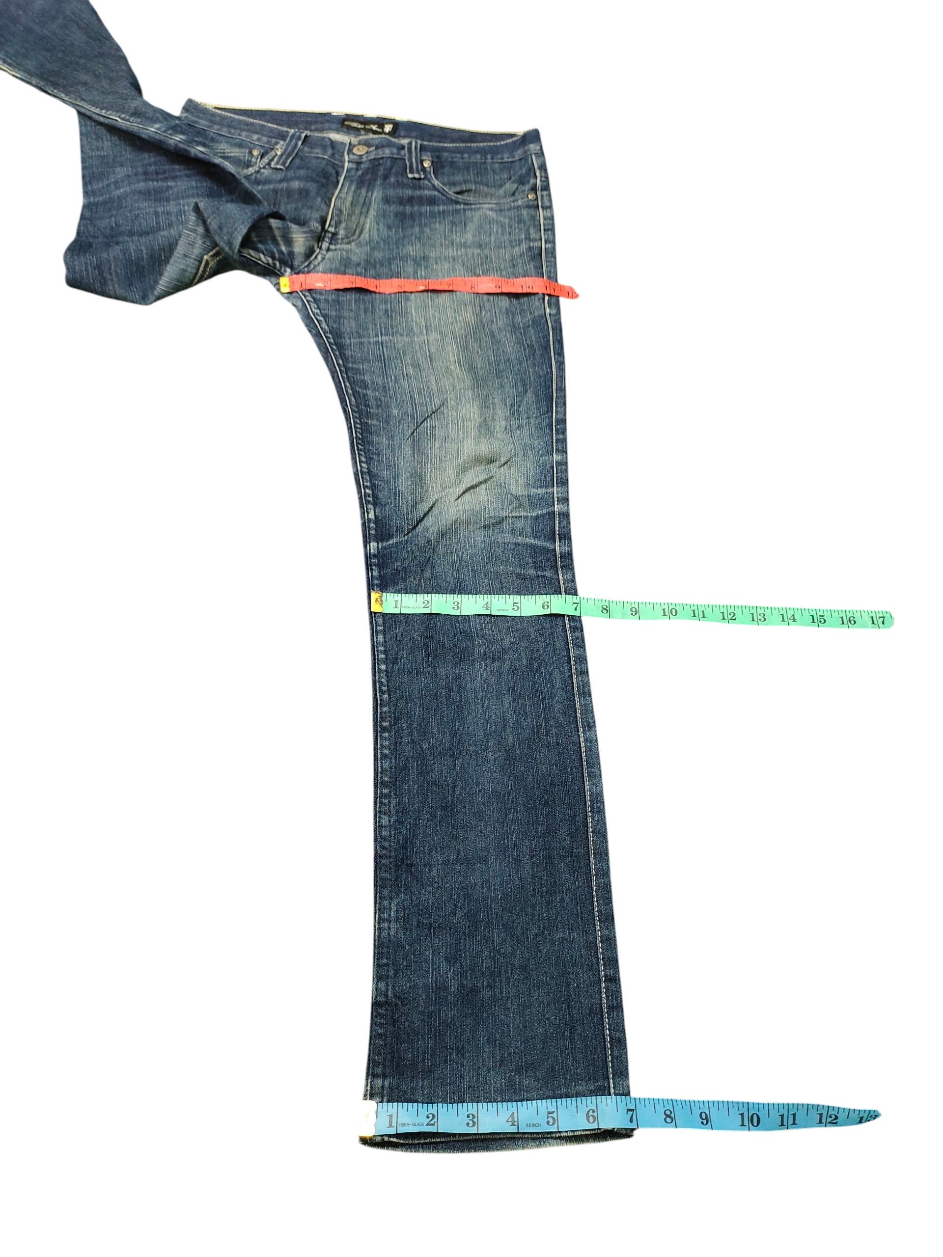 Comme des Garcons × Undercover Vintage Bike Star Japan Zipper Pocket Distress Denim Jeans Size US 33 - 17 Thumbnail