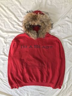 14th Addiction Skunk Fur Hoodie. 20+ new Vintage & Designer