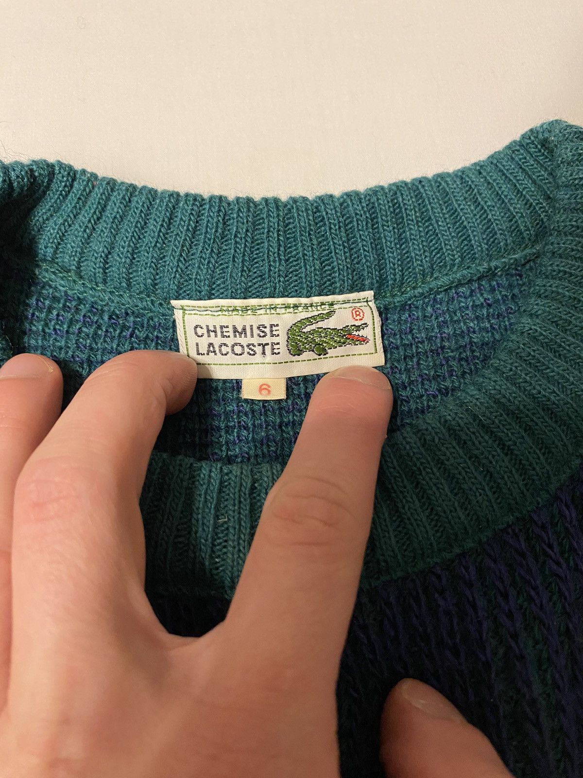 Lacoste × Vintage 90's Rare Vintage Lacoste Sweater soft and pleasant Size US M / EU 48-50 / 2 - 4 Thumbnail