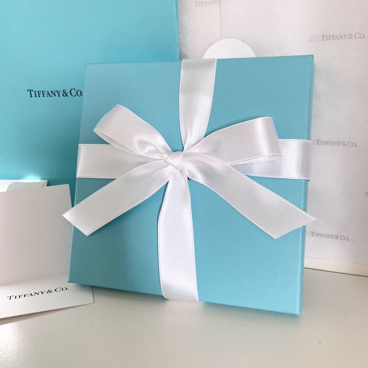 Tiffany & Co. Tiffany & Co. Gift Set Box Bag Ribbon Card Full Set Large Size ONE SIZE - 15 Thumbnail