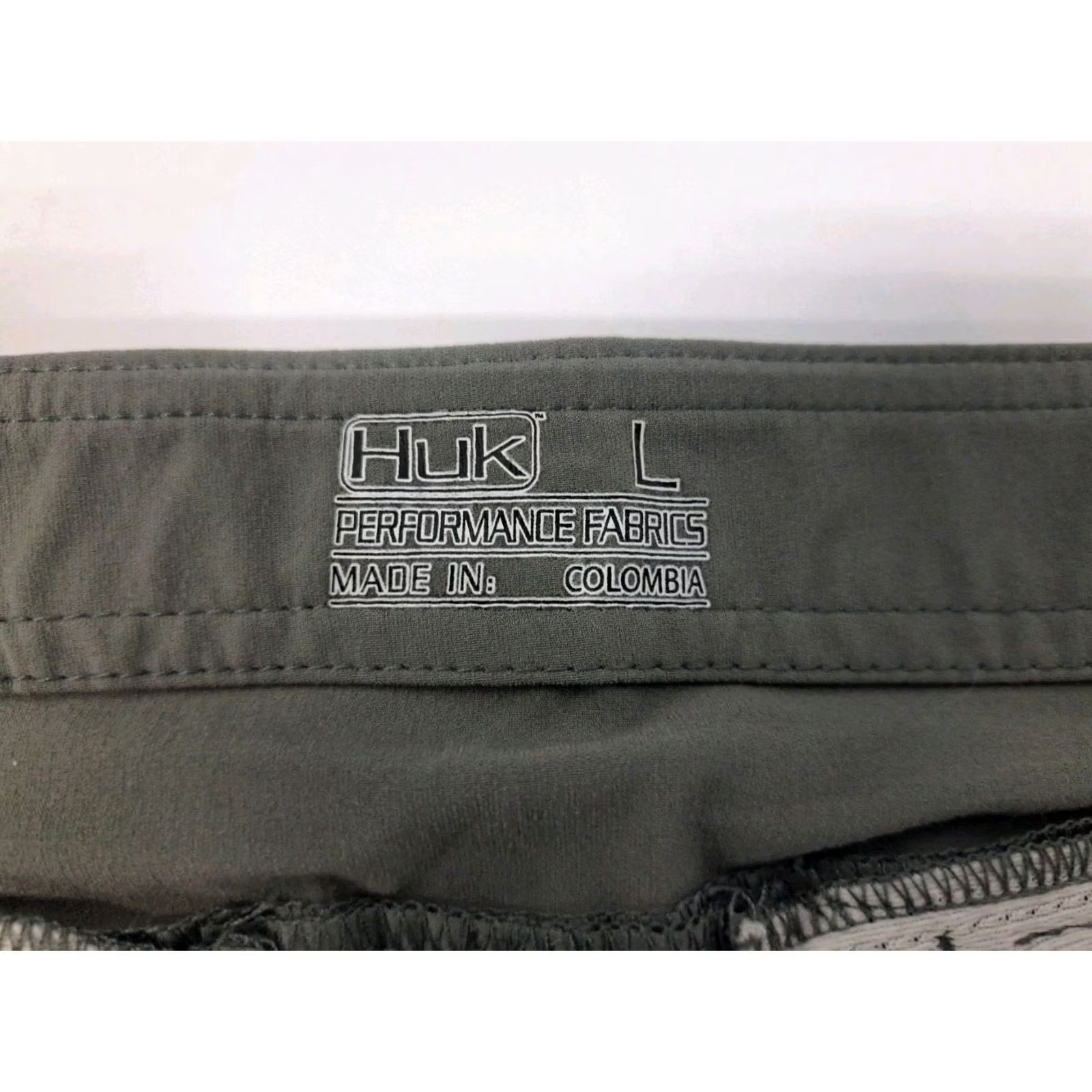 Vintage VINTAGE? Huk Womens Performance Shorts Grey Zip Back/Side Pocket Size L #7440 Size 36" / US 14 / IT 50 - 3 Thumbnail