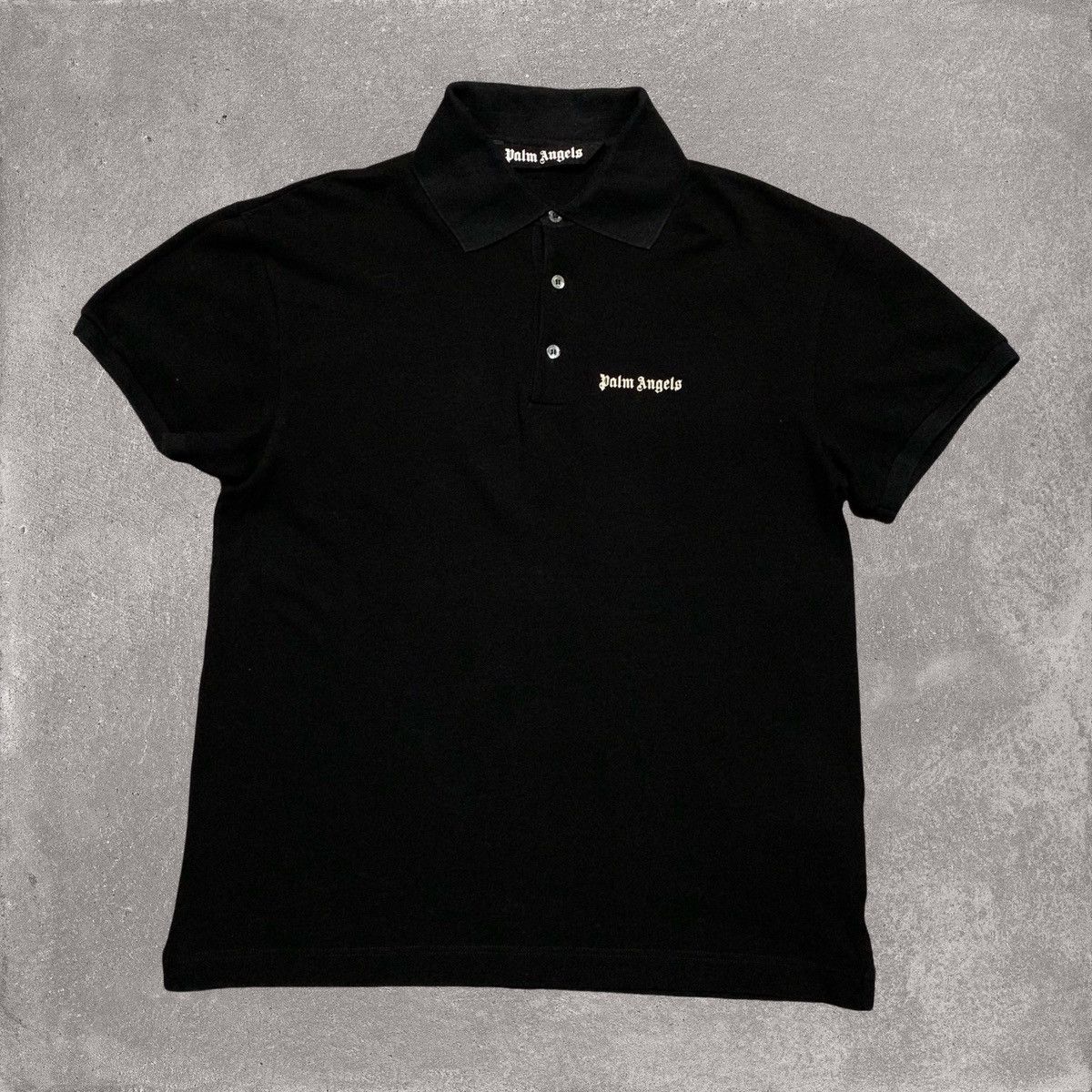 Palm Angels Palm Angels Small Polo Shirt Classic Black Top Size US S / EU 44-46 / 1 - 1 Thumbnail
