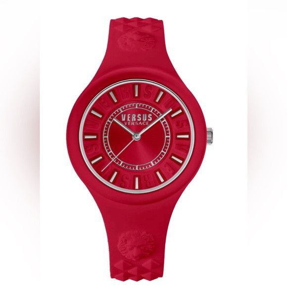 Versus Versace Women's Fire Island Sunray Silicone Strap Watch, 39mm Red Size ONE SIZE - 1 Thumbnail