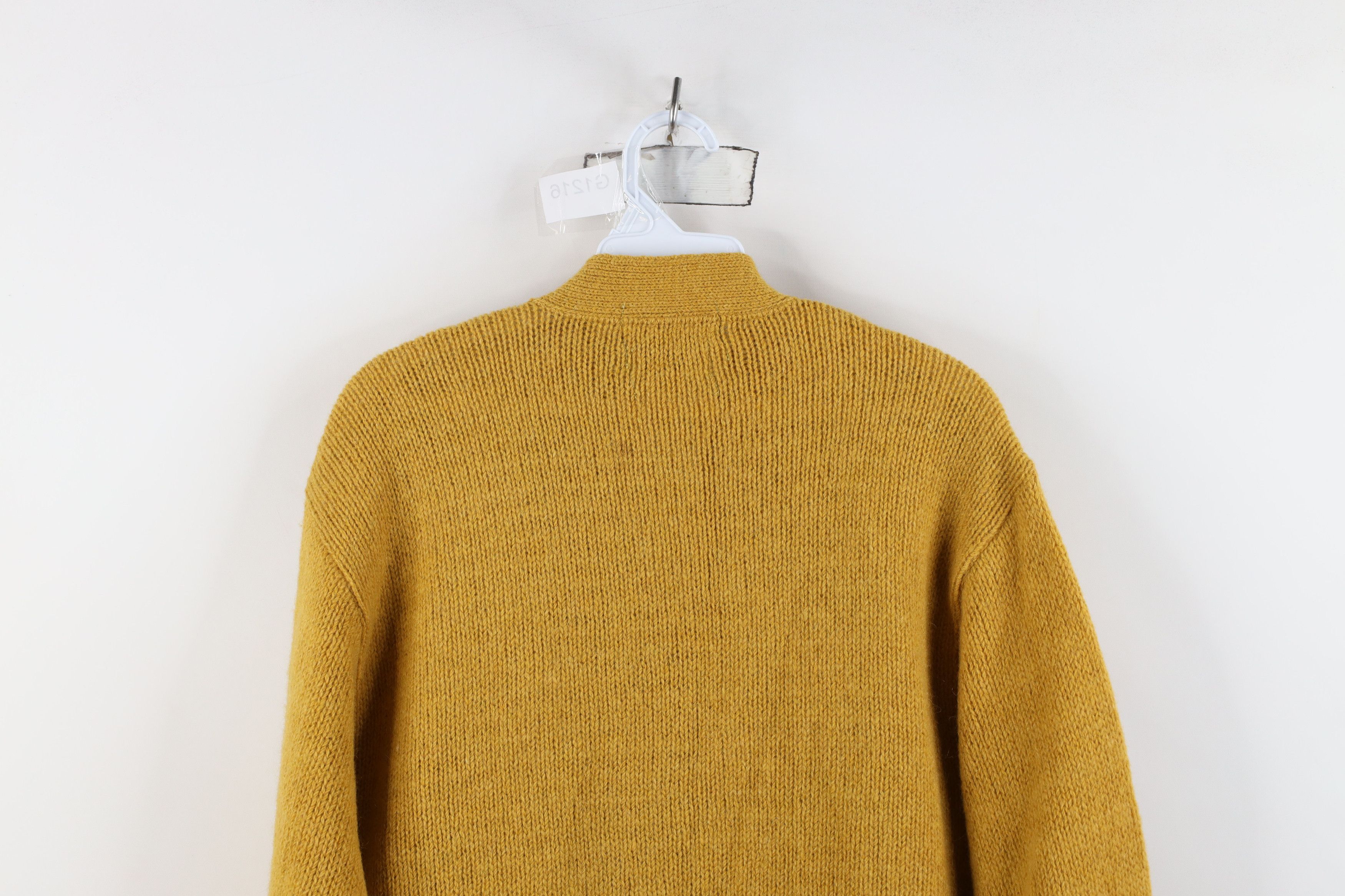 Vintage Vintage 50s Rockabilly Cable Knit Suede Cardigan Sweater USA Size US M / EU 48-50 / 2 - 12 Thumbnail