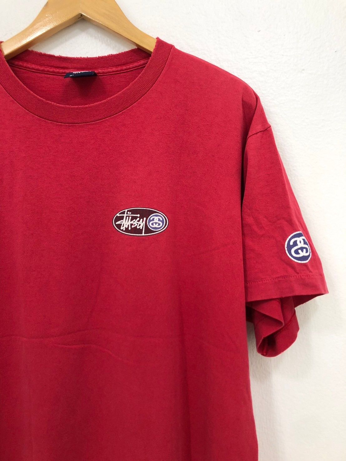 Stussy × Vintage Vintage 90's Stussy shirt Big Logo wts01 Size US XL / EU 56 / 4 - 2 Thumbnail