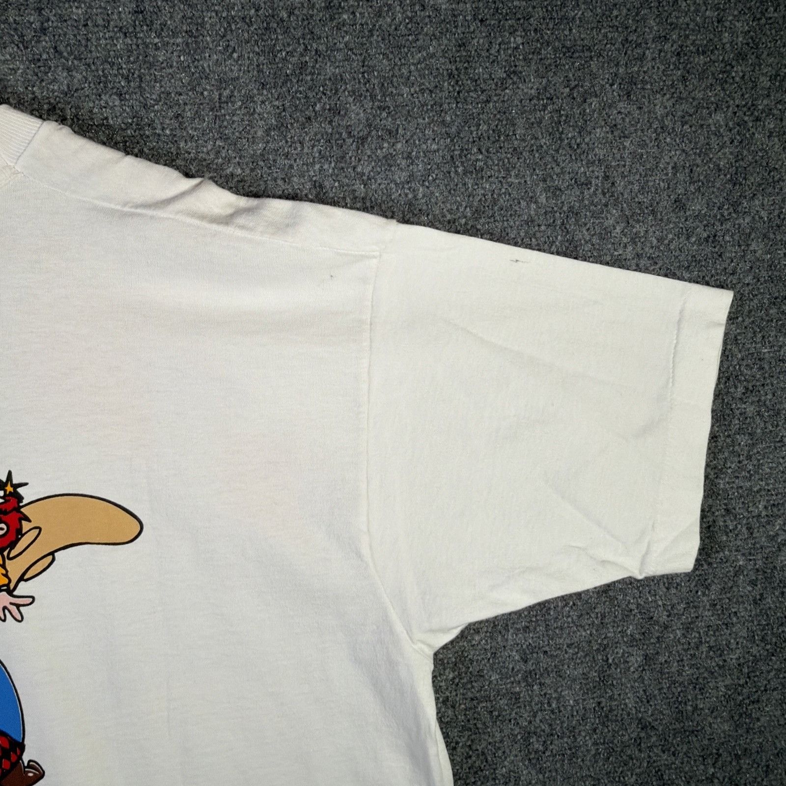 Warner Bros Vintage Looney Tunes Shirt Mens XL White 90s USA AOP Hip Hop Size US XL / EU 56 / 4 - 12 Thumbnail
