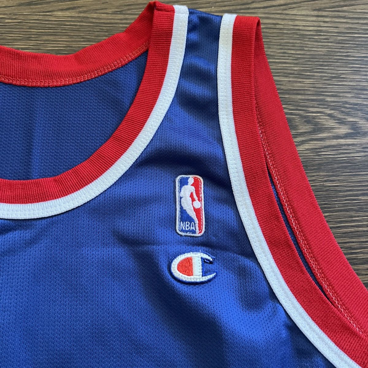 Champion Vintage 90s Champion Detroit Pistons Grant Hill Jersey Size US XL / EU 56 / 4 - 4 Thumbnail