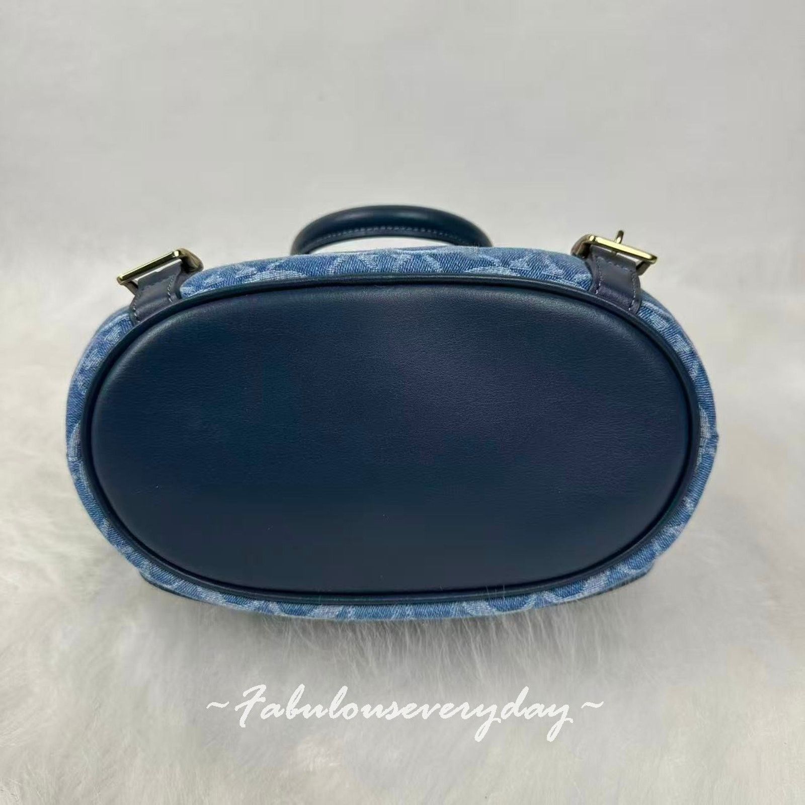 Coach Coach Hadley Backpack In Signature Denim Gold/Indigo Size ONE SIZE - 8 Thumbnail