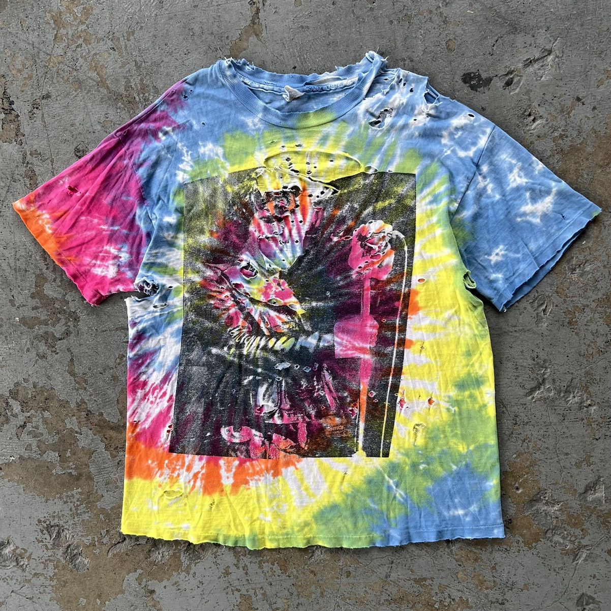 Vintage 80s Jim Morrison The Doors T Shirt Thrashed ERD