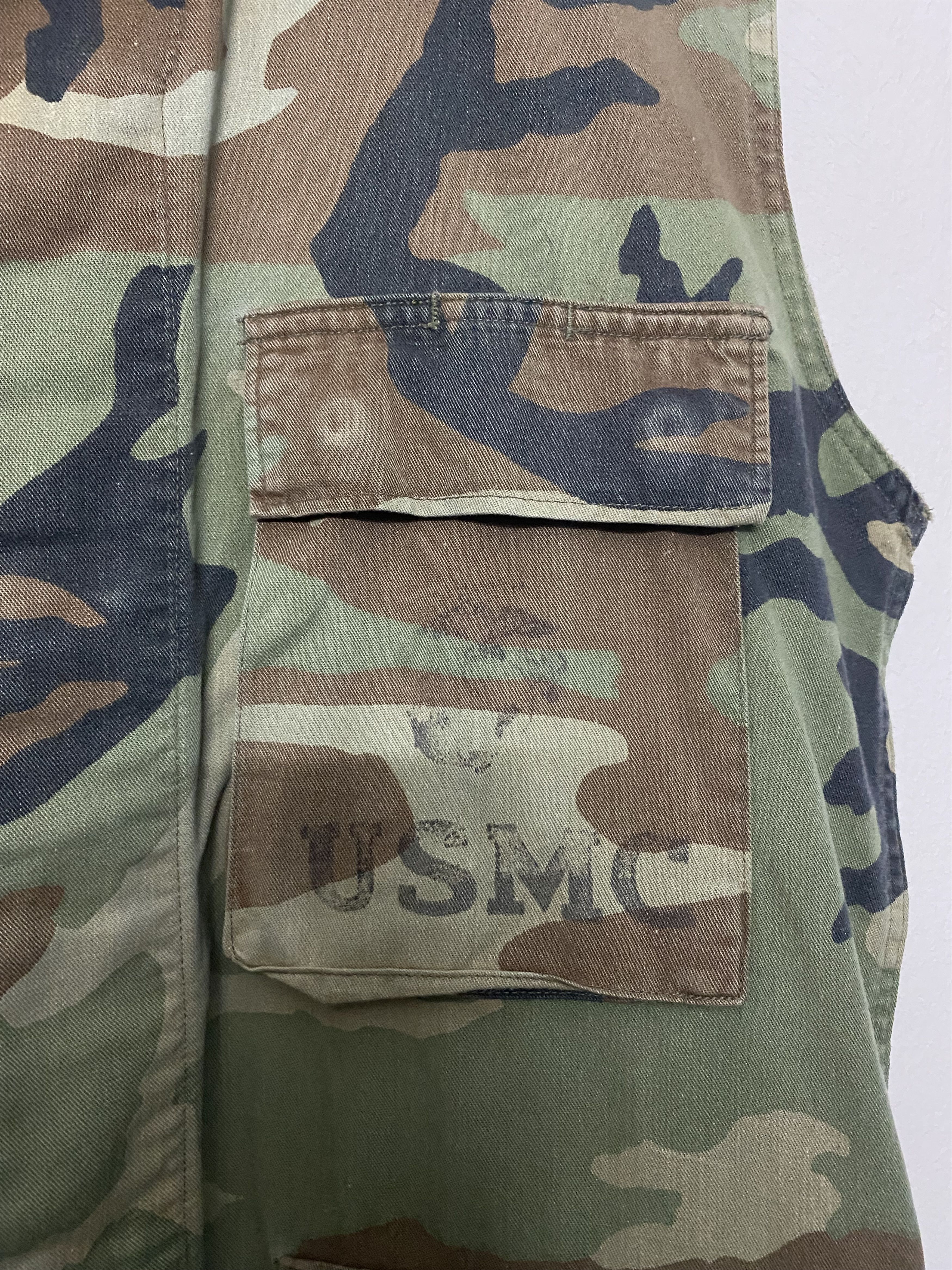 Vintage VTG USMC Marine Corps Woodland Camouflage Tactical Vest Size US M / EU 48-50 / 2 - 5 Thumbnail
