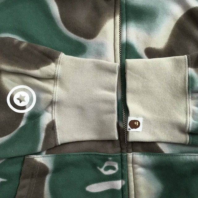 Bape BAPE LIQUID CAMO SHARK FULL ZIP HOODIE a bathing ape Size US M / EU 48-50 / 2 - 6 Thumbnail