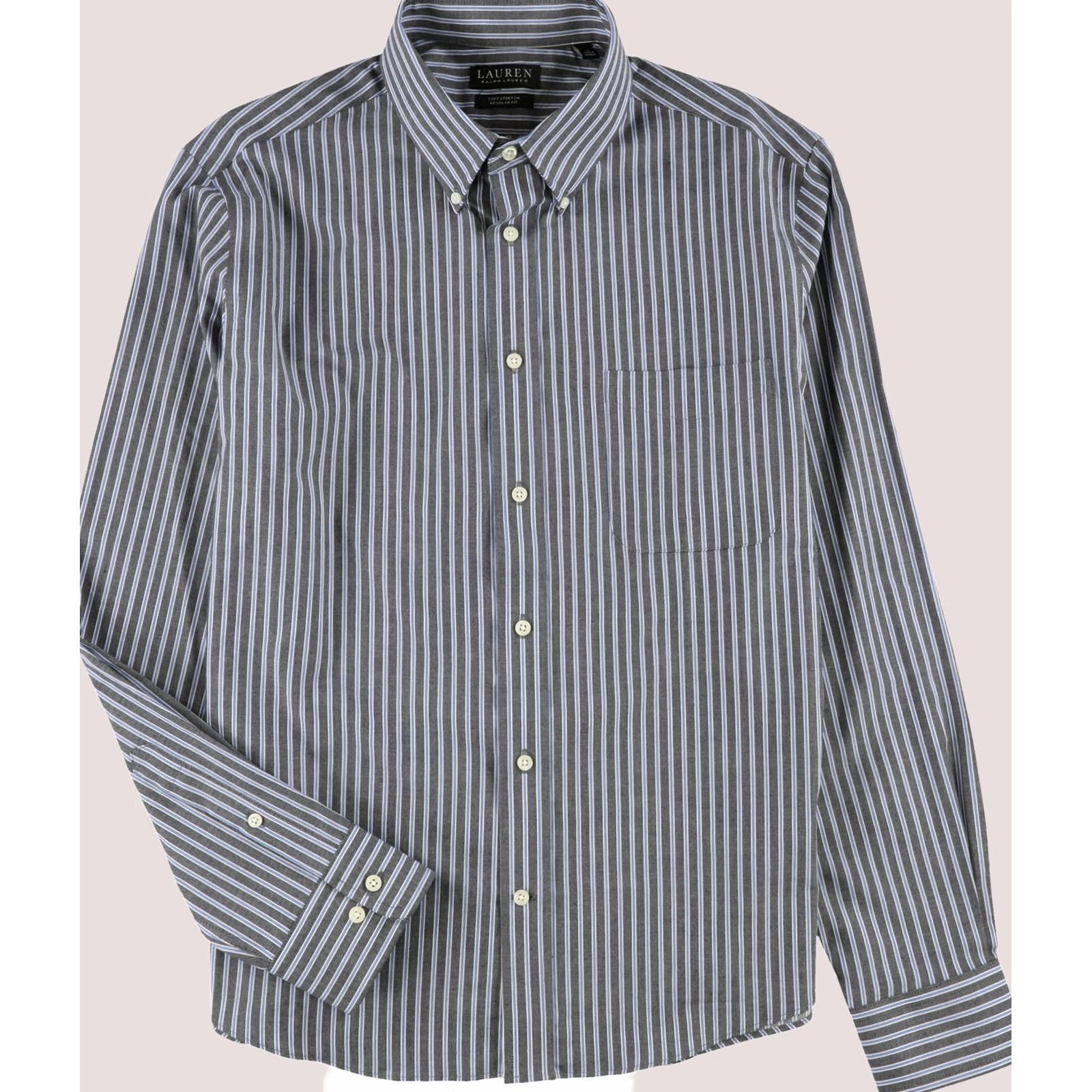 Ralph Lauren Ralph Lauren Mens Soft Stretch Button Up Shirt Blue Large Size US L / EU 52-54 / 3 - 1 Thumbnail