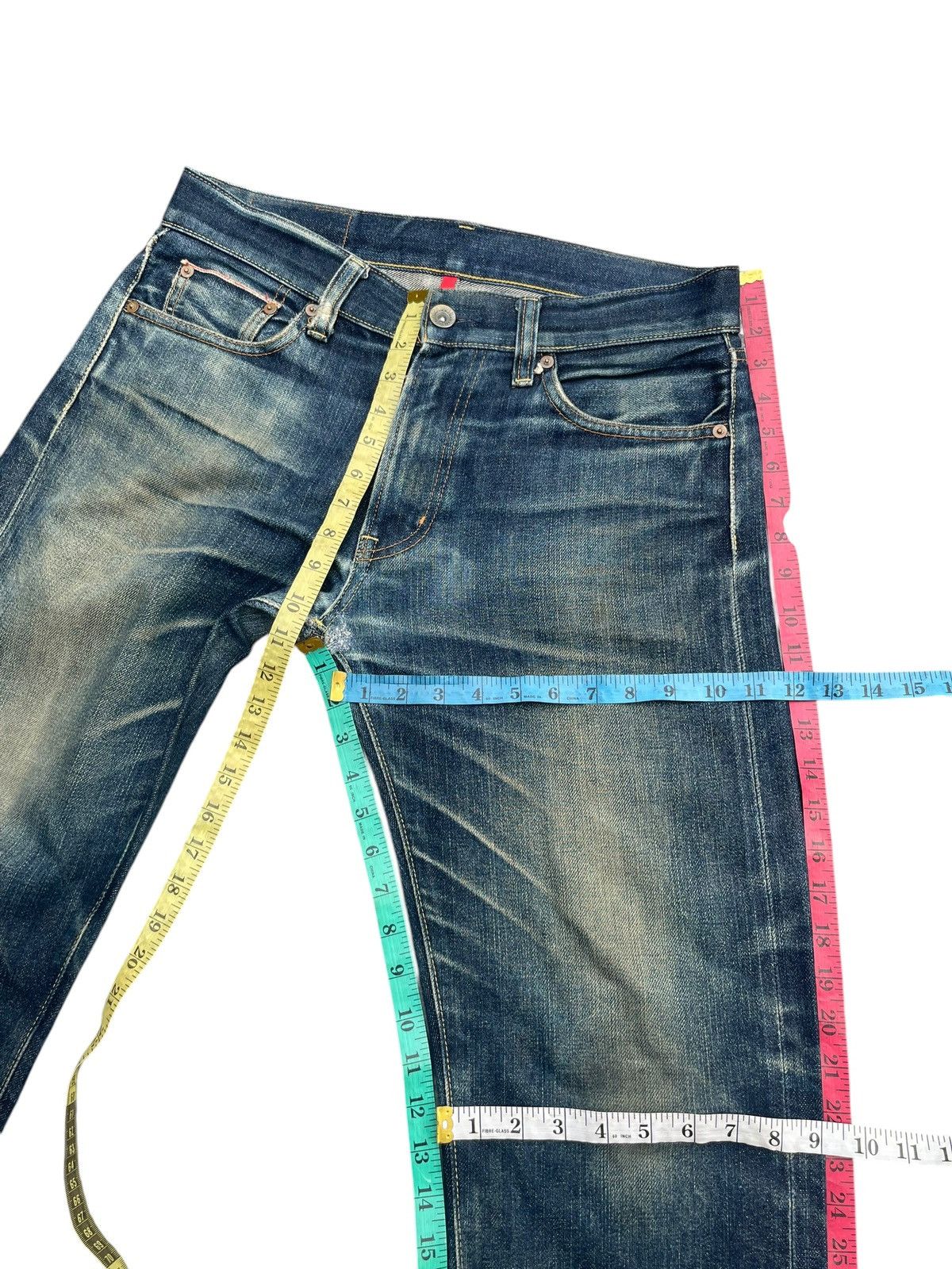 Japanese Brand × Uniqlo Uniqlo UJ S002 Selvedge Distresed Jeans Size US 34 / EU 50 - 15 Thumbnail