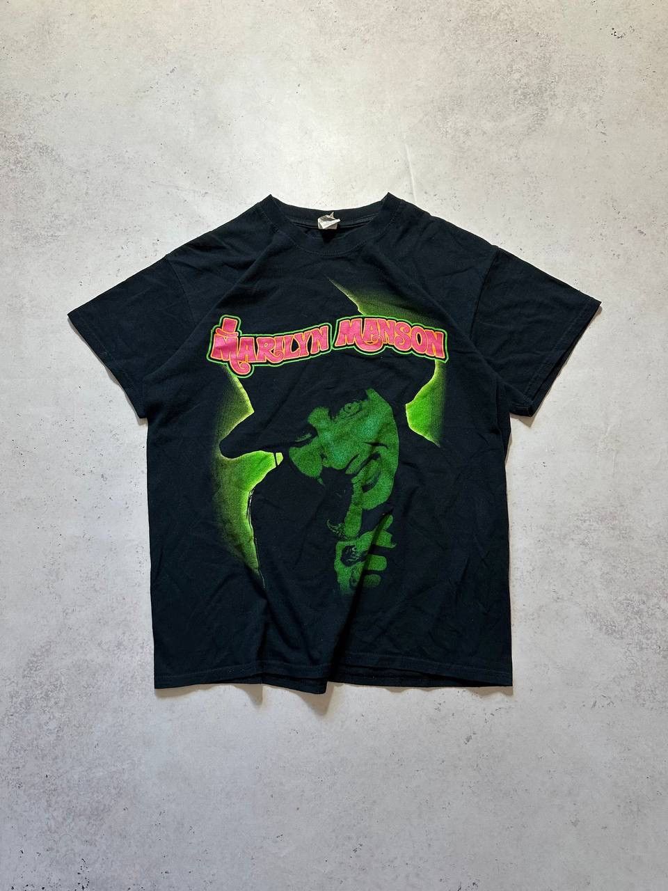 Marilyn Manson × Vintage Vintage Marilyn Manson Promo Boxy T-shirt M Size US M / EU 48-50 / 2 - 3 Thumbnail