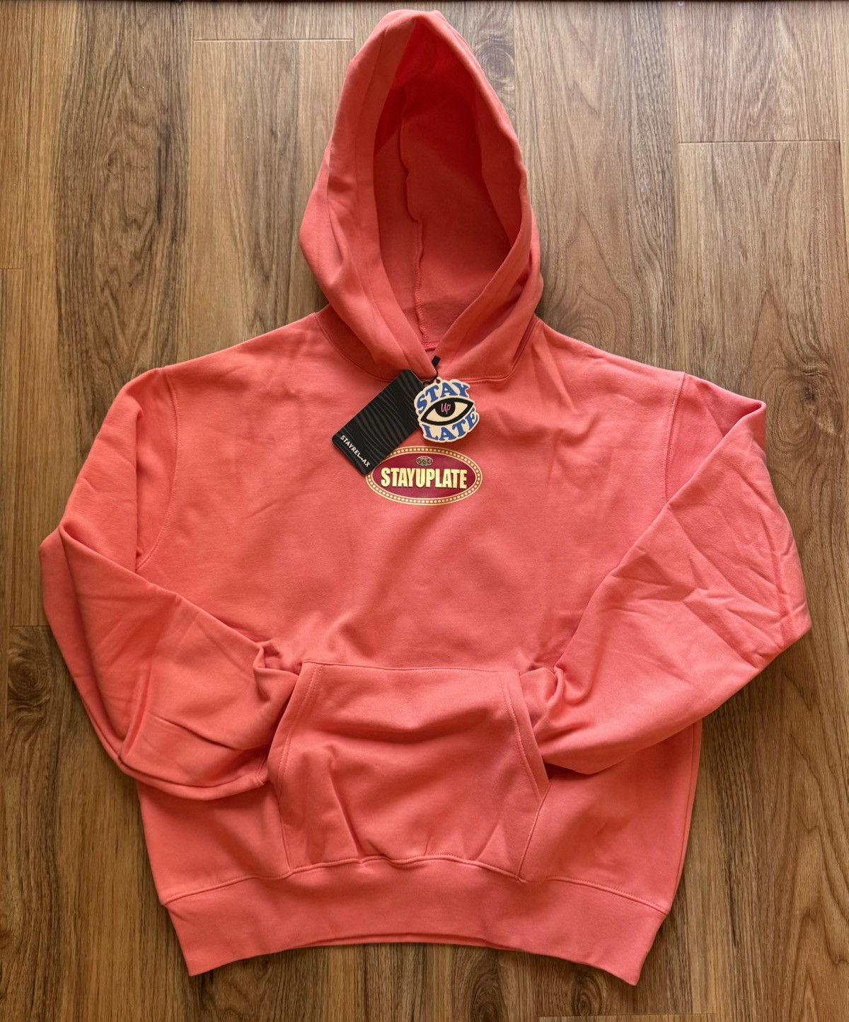 Snowday Coral / Orange / Pink - New Hoodie Large “Stay Relax” Size US L / EU 52-54 / 3 - 1 Thumbnail