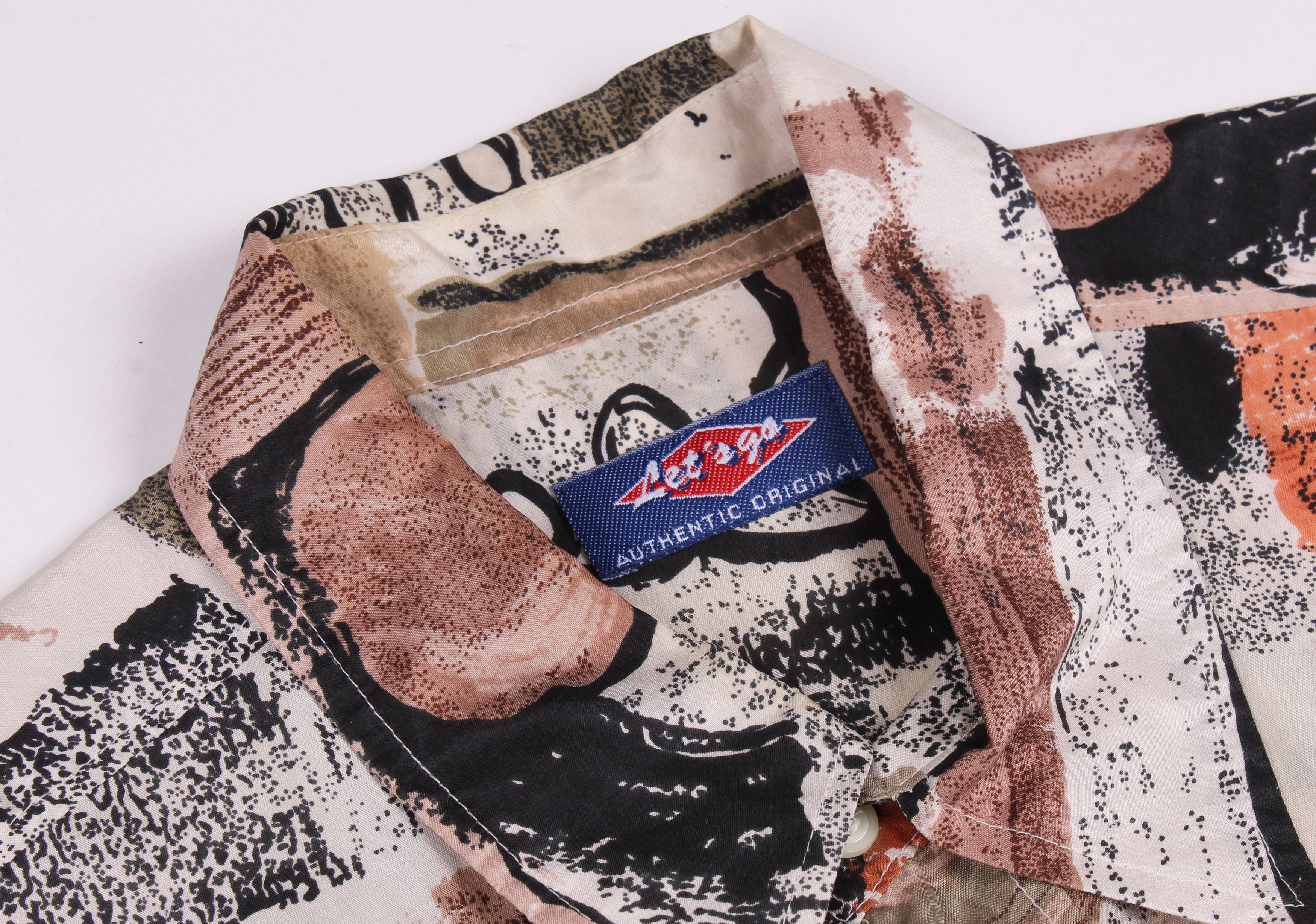 Vintage Vintage Let's Go Silk Abstract Shirt 90's Size US XL / EU 56 / 4 - 5 Thumbnail