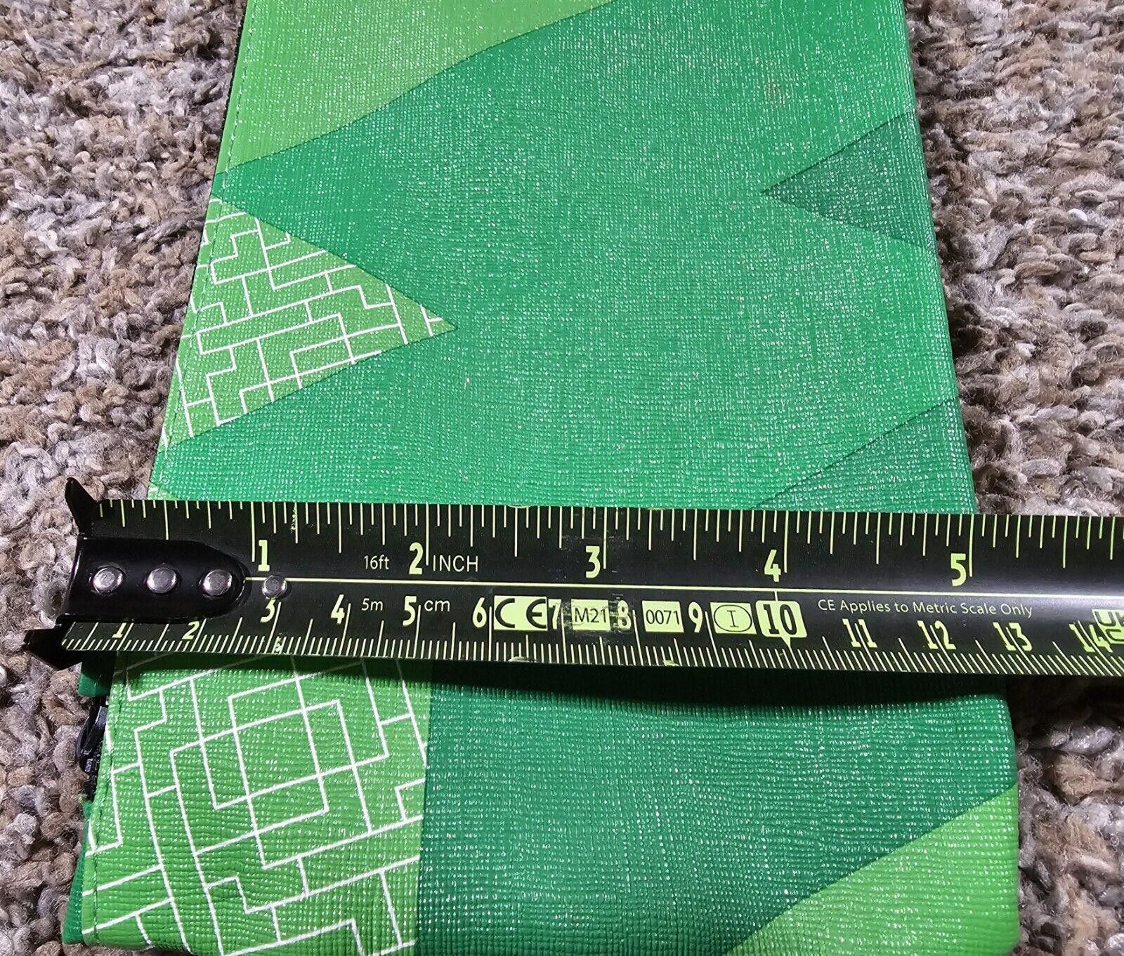 Designer Ipsy Tetris Geometric Glam Cosmetic Makeup Bag Pouch Green Size ONE SIZE - 8 Thumbnail