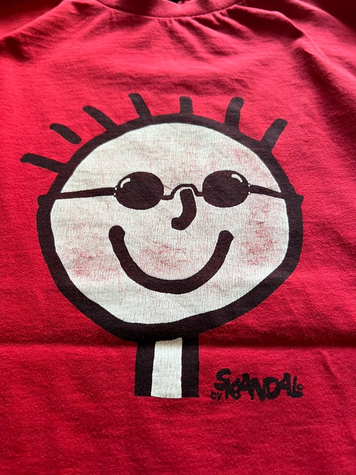 Vintage Red skandal germany funny face vintage tshirt Size US L / EU 52-54 / 3 - 2 Thumbnail
