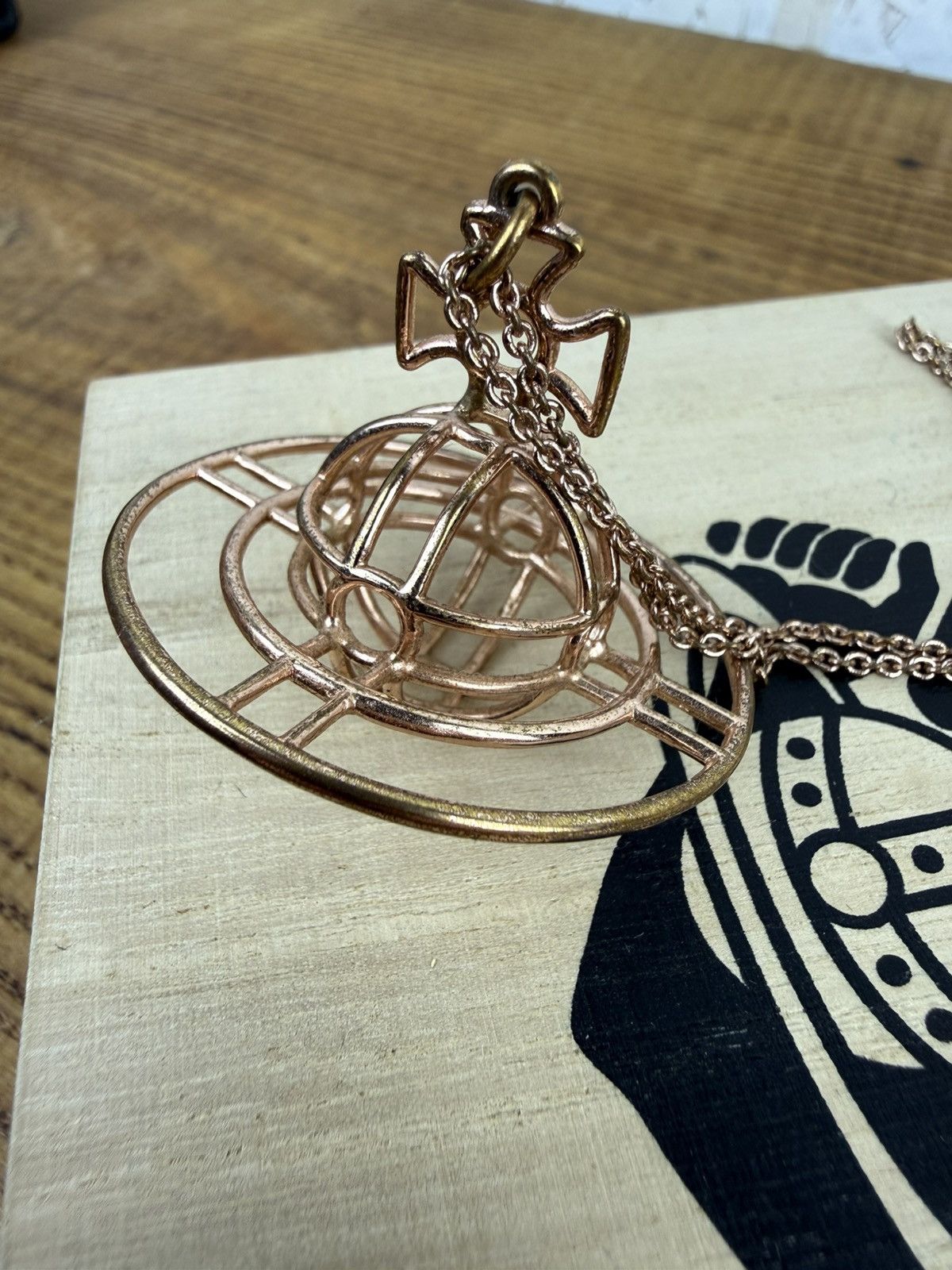Vivienne Westwood Vivienne Westwood Thin Line 2012 3D Small Orb Necklace Size ONE SIZE - 4 Thumbnail