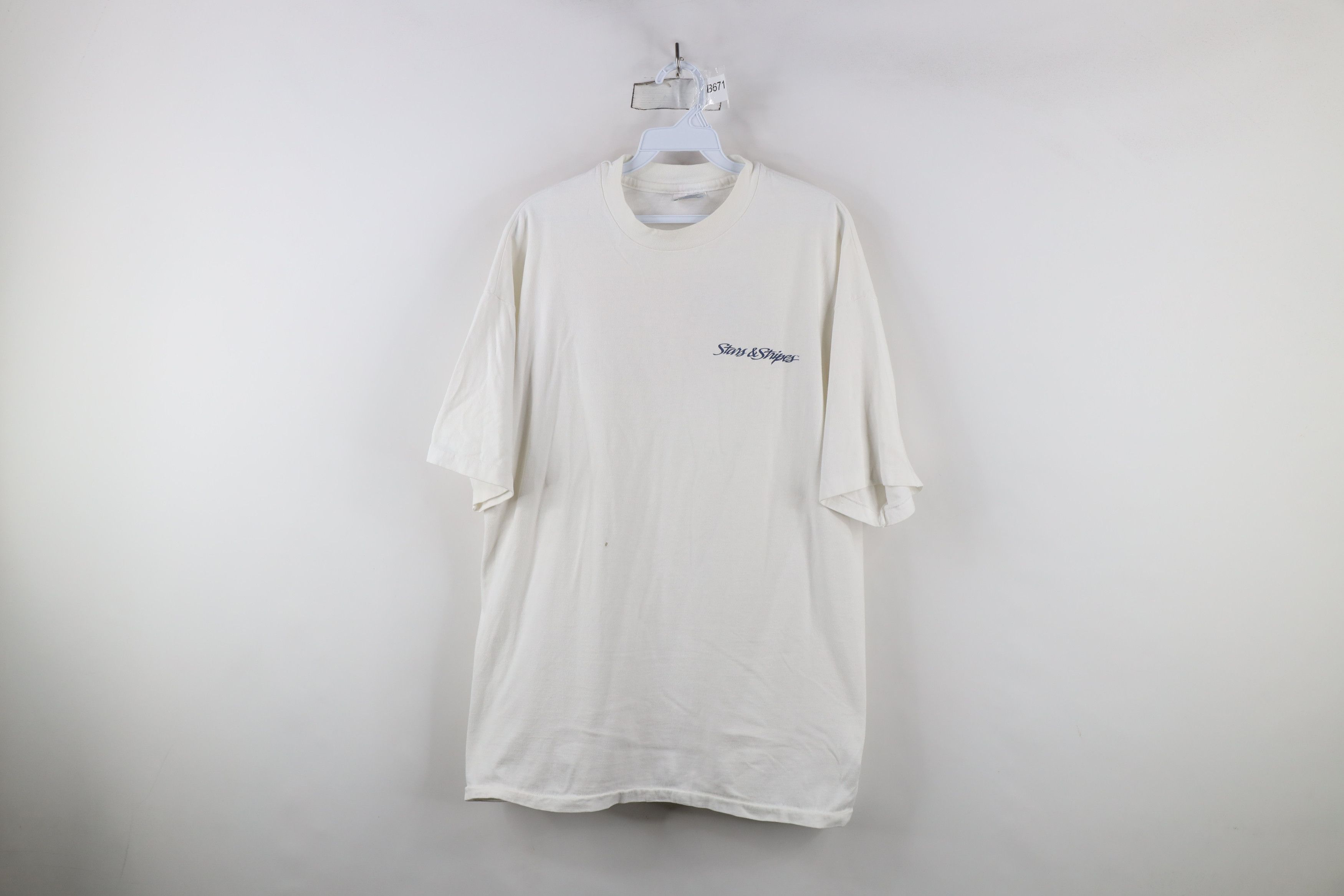 Vintage Vintage 90s 1995 America's Cup Sailboat Racing T-Shirt USA Size US XL / EU 56 / 4 - 1 Thumbnail