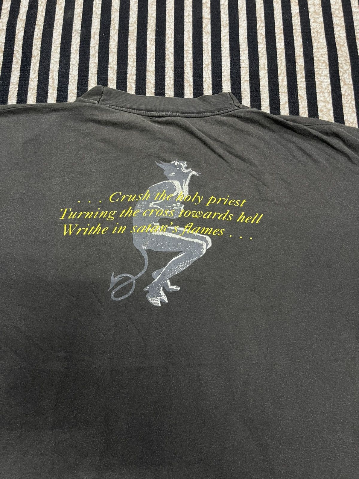 Band Tees VINTAGE 1990 MORBIT ANGEL CHAPEL OF GHOULS OVERALL FADED Size US XL / EU 56 / 4 - 19 Thumbnail