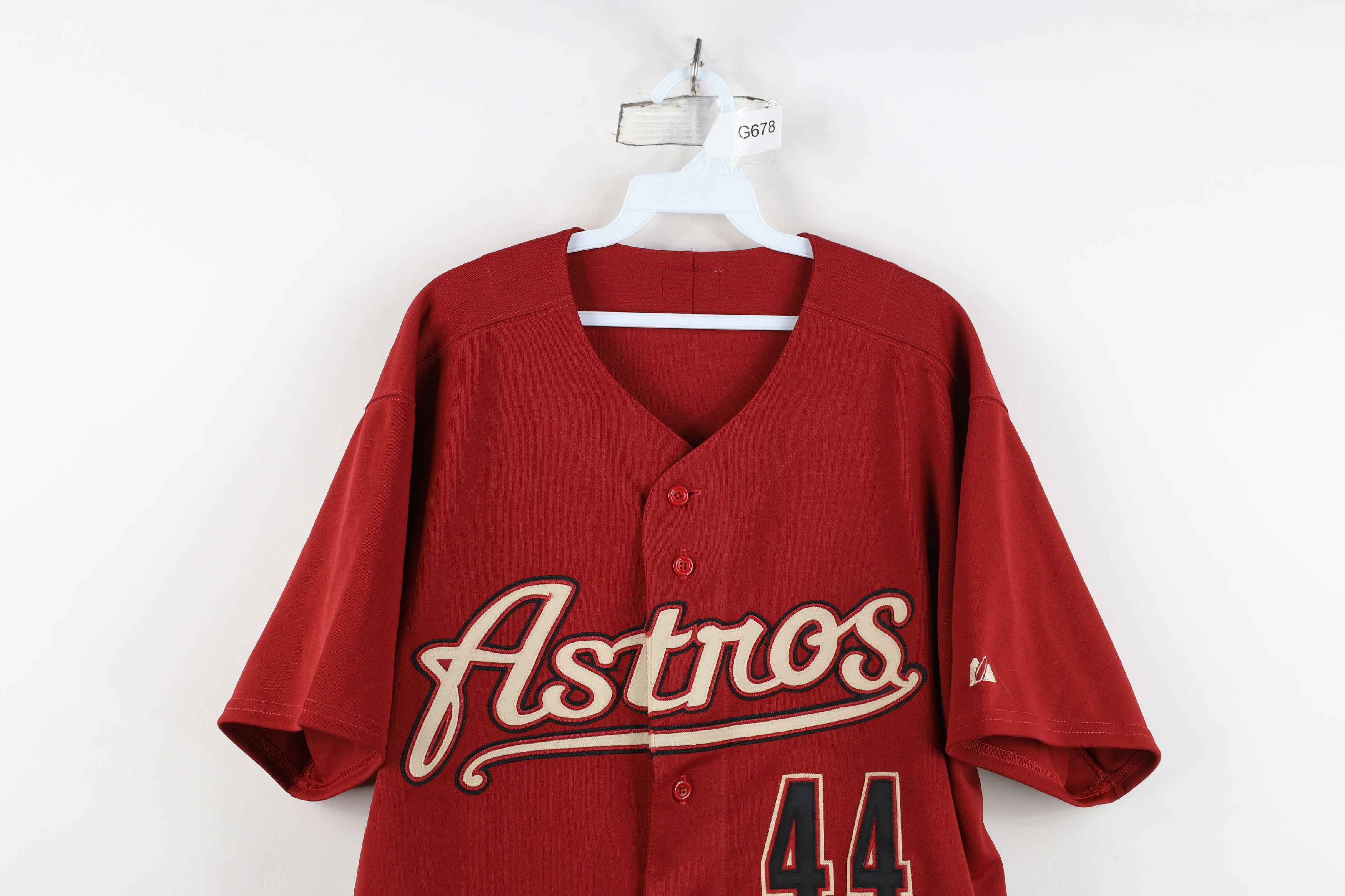 Majestic Vintage 90s Majestic Houston Astros Baseball Jersey #44 USA Size US XXL / EU 58 / 5 - 2 Thumbnail