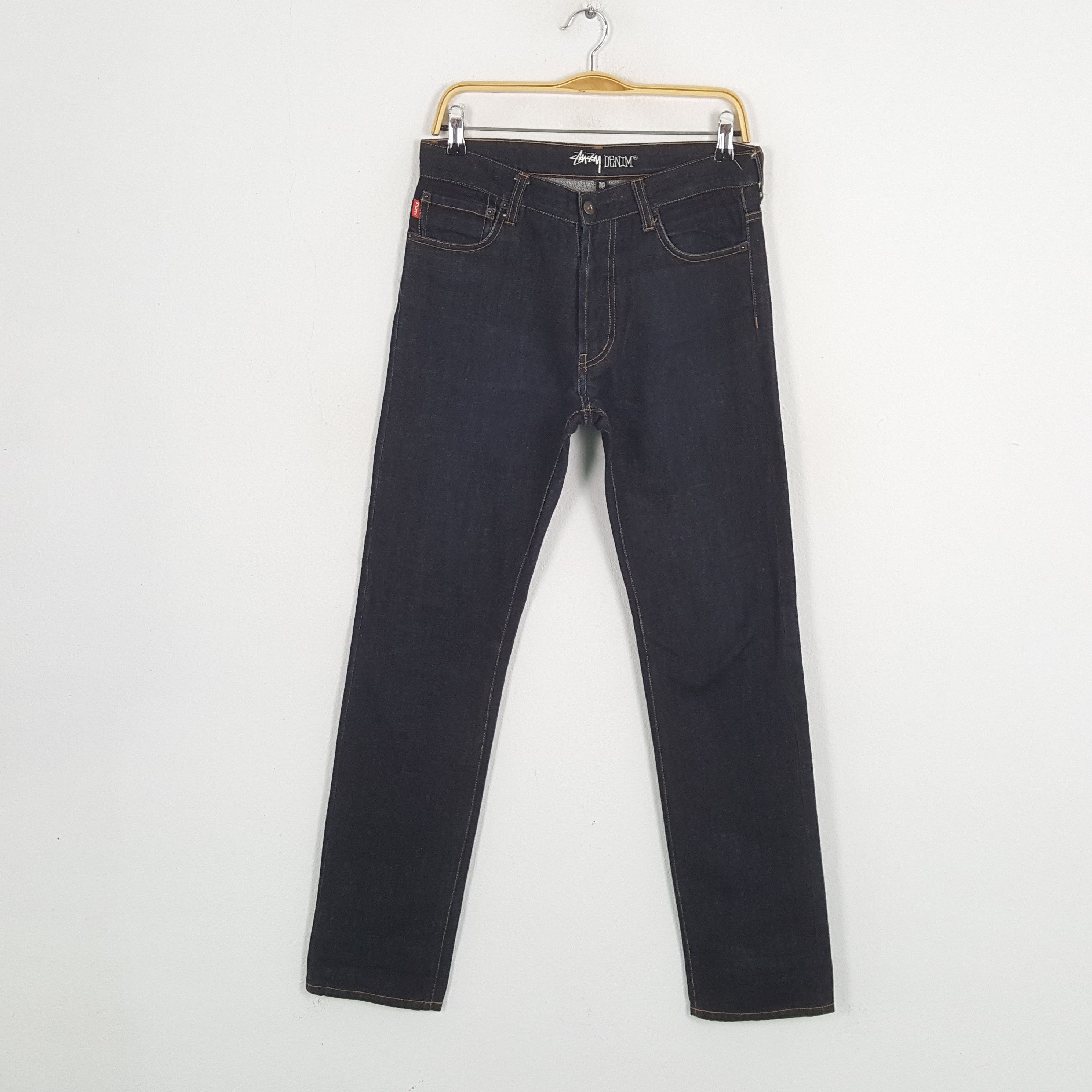 Stussy × Vintage Vintage STUSSY Streetwear Skateboard Style Logo Design Jean Size US 30 / EU 46 - 4 Thumbnail