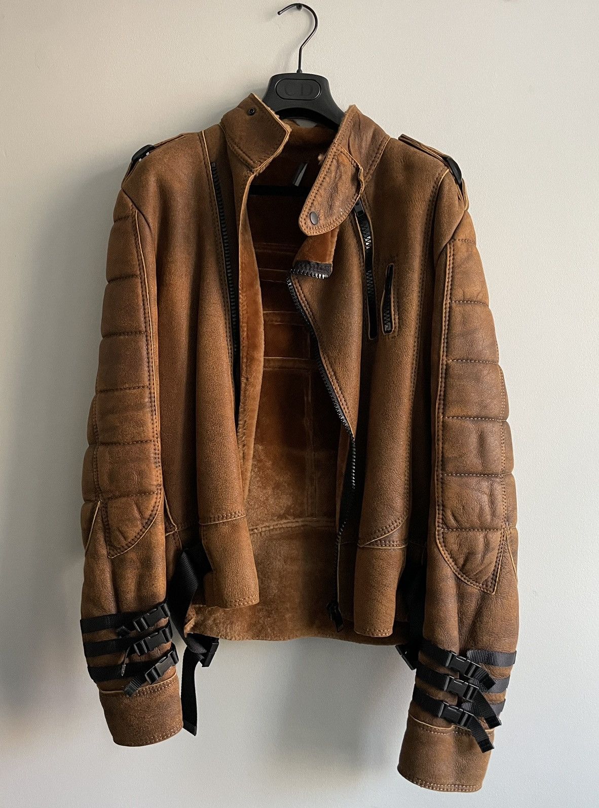 Dior × Hedi Slimane Dior Homme AW07 Shearling Jacket | Grailed