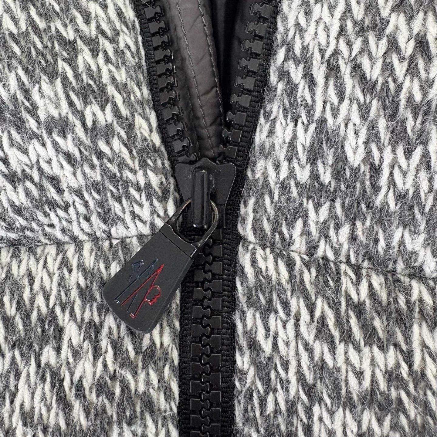Moncler Moncler gray knit ski down jacket size 3 Size L / US 10 / IT 46 - 7 Thumbnail