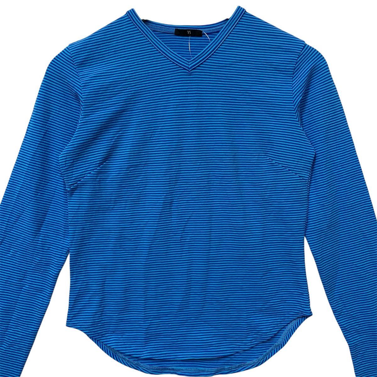 Yohji Yamamoto Y's Yohji Yamamoto Blue Stripe Boxy Longsleeve Size S / US 4 / IT 40 - 3 Thumbnail