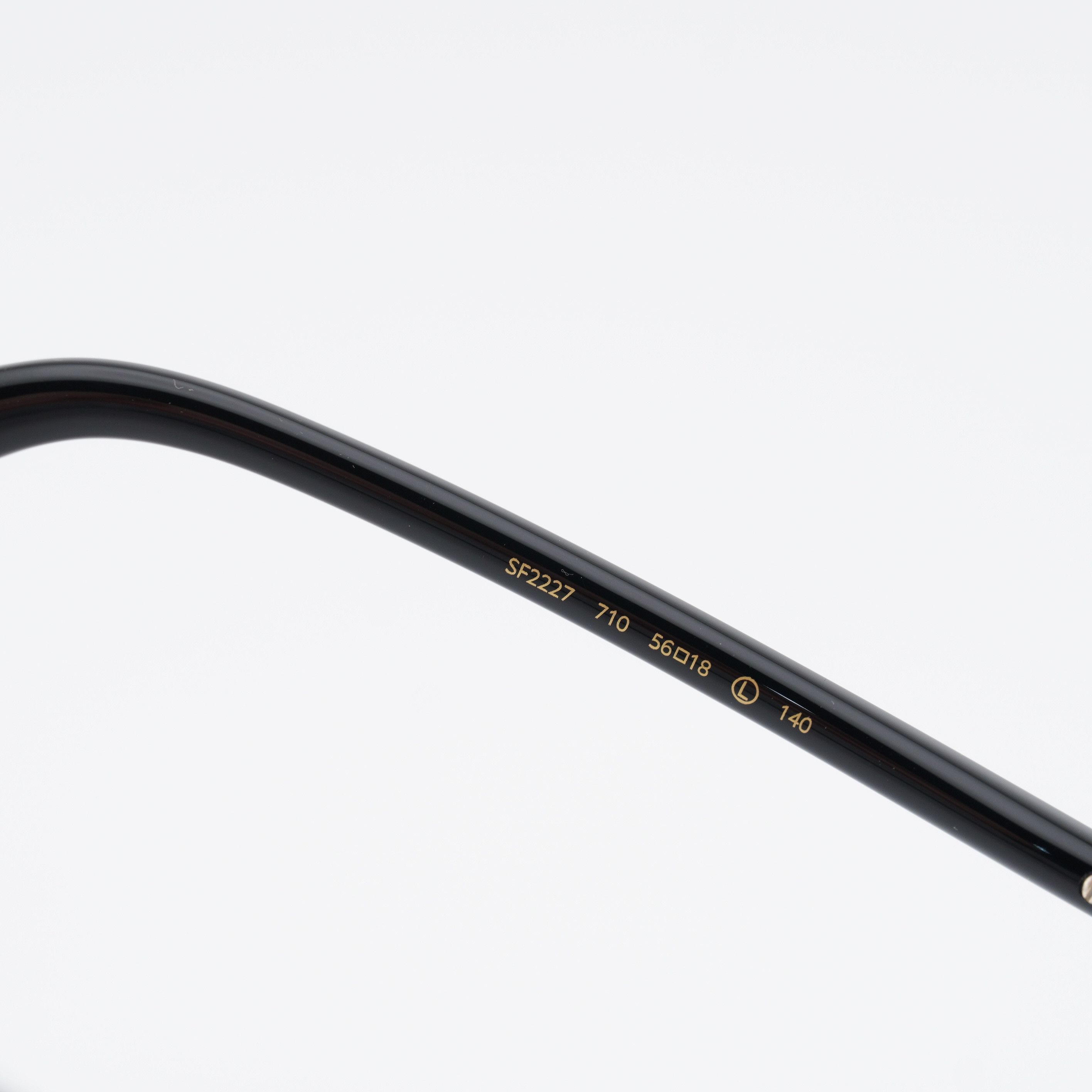 Salvatore Ferragamo Salvatore Ferragamo SF2227 710 Eyeglasses Gold/Black 56mm Size ONE SIZE - 8 Thumbnail