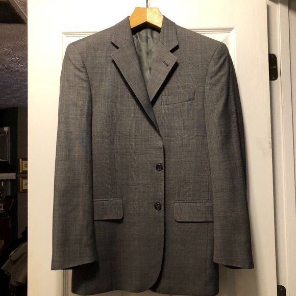 Jos. A. Bank jos.a.bank men's plaid 100%wool sport coat jacket blazer 38R Size 38R - 1 Thumbnail