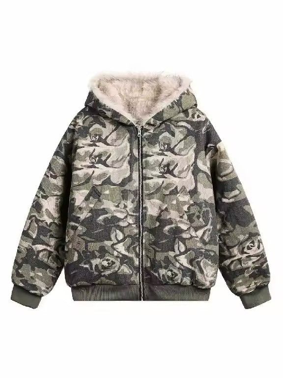 Japanese Brand × Vintage Camouflage Leaves Graphic Oversized Hoodie Size US L / EU 52-54 / 3 - 2 Thumbnail