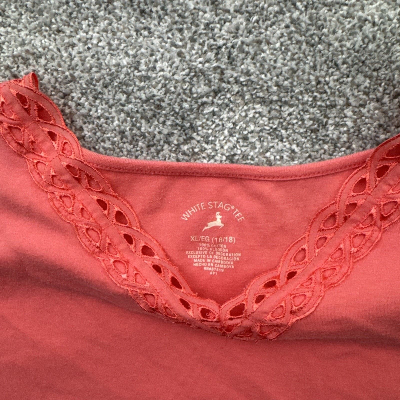 Other Boho Top Women Large Lace Trim Cottagecore Dainty Y2K Size L / US 10 / IT 46 - 4 Thumbnail
