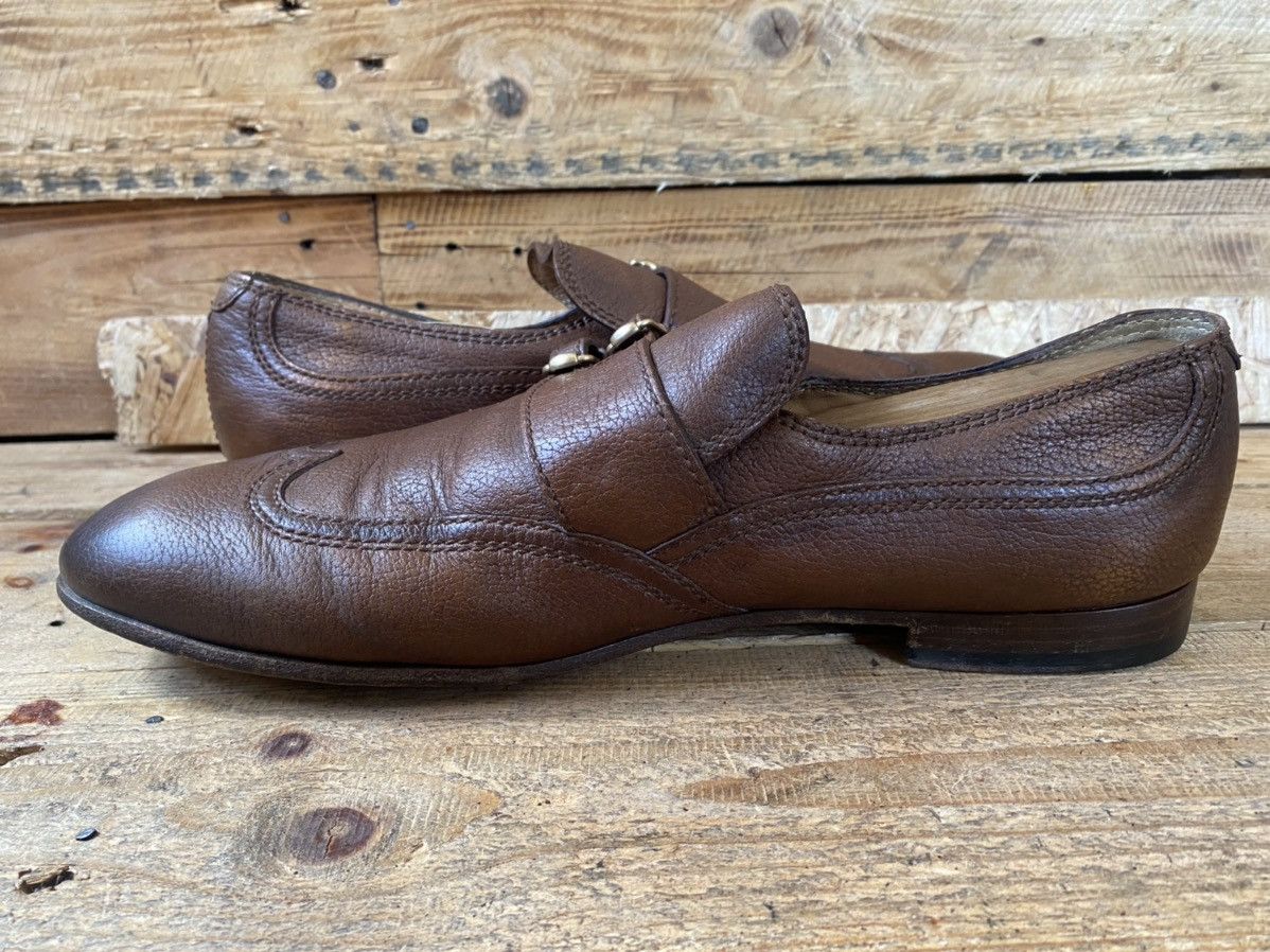 Gucci Gucci brown double monk strap brown leather shoes uk10,sz44 Size US 11 / EU 44 - 13 Thumbnail