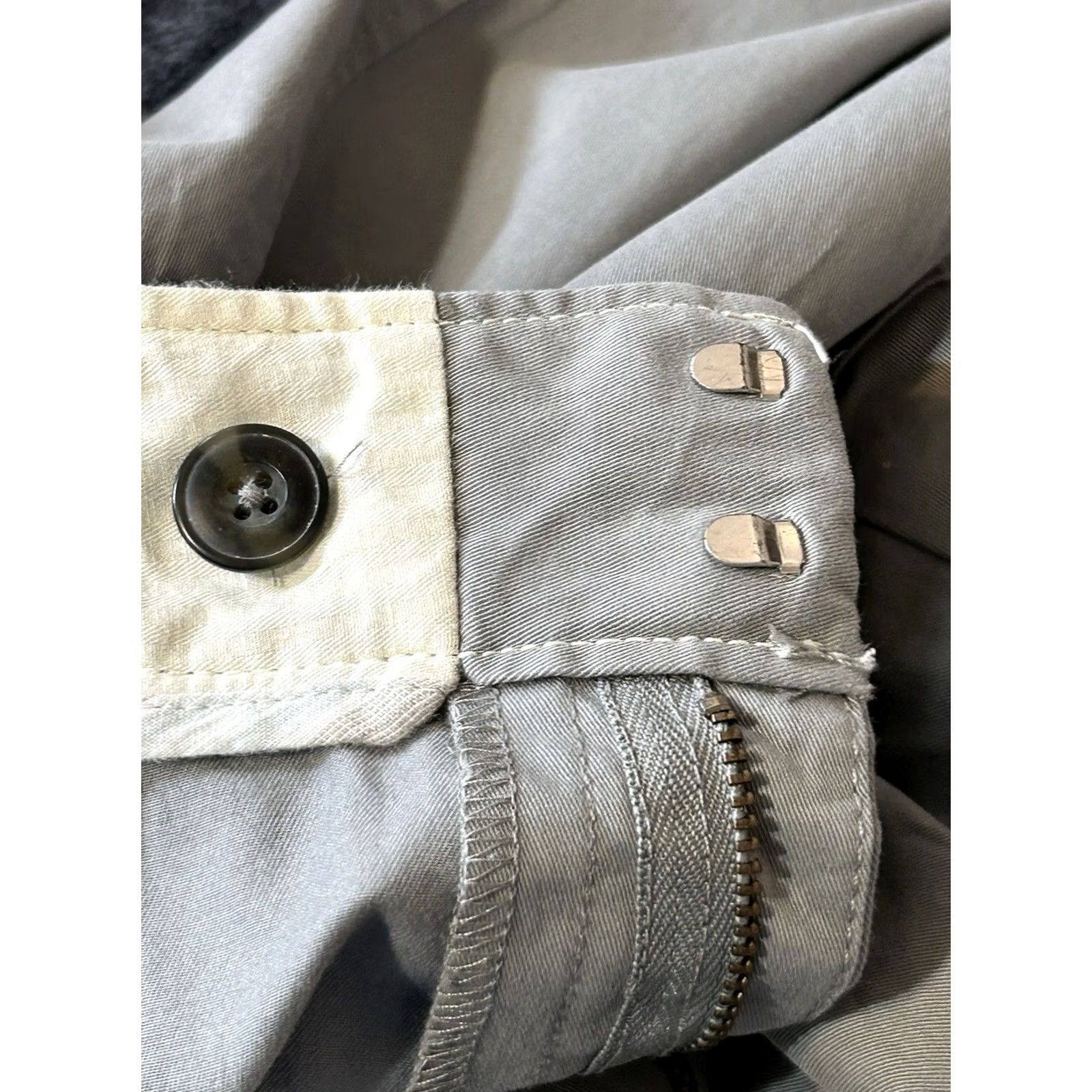 Old Navy Old Navy Wide Legs Pants Women 8 Reg Gray Mid Rise Belt Loops Cuff Size 30" / US 8 / IT 44 - 5 Thumbnail