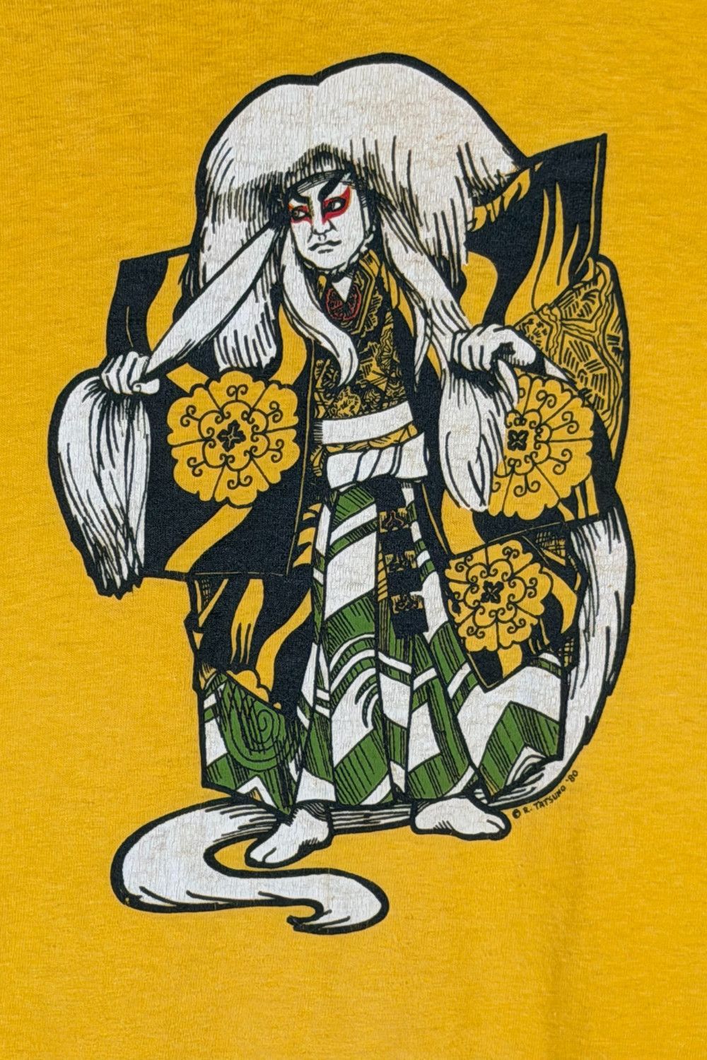 Vintage 1980 R. Tatsuno Kabuki Graphic Tee - Stedman Hi-Cru - USA Size US XL / EU 56 / 4 - 5 Thumbnail