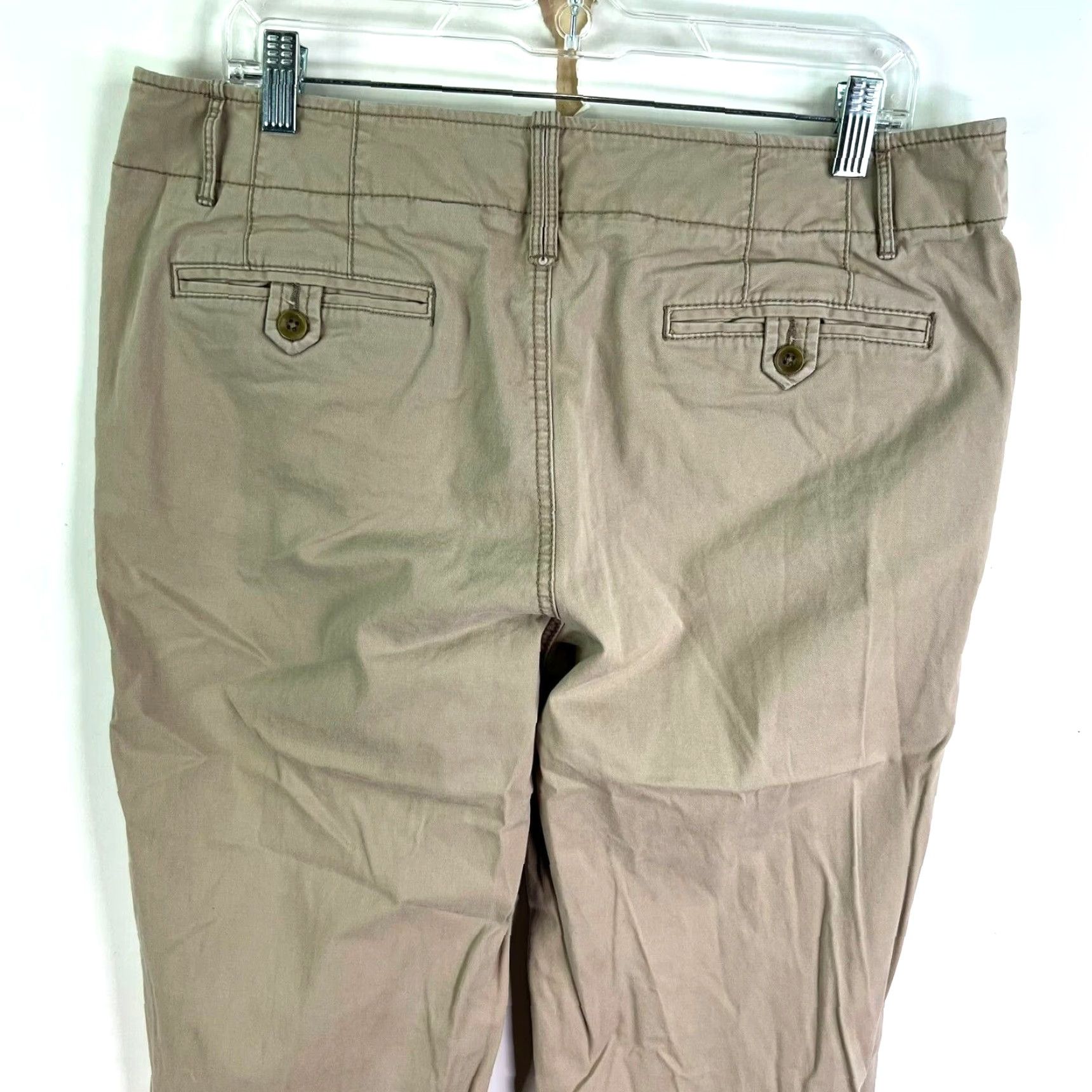 Eddie Bauer VINTAGE Eddie Bauer Chino Pants Straight Leg Woman Beige 12 Regular 36 Inseam 31" Sz 12 Twill Cotton Blend Stretch Size 34" / US 12 / IT 48 - 6 Thumbnail
