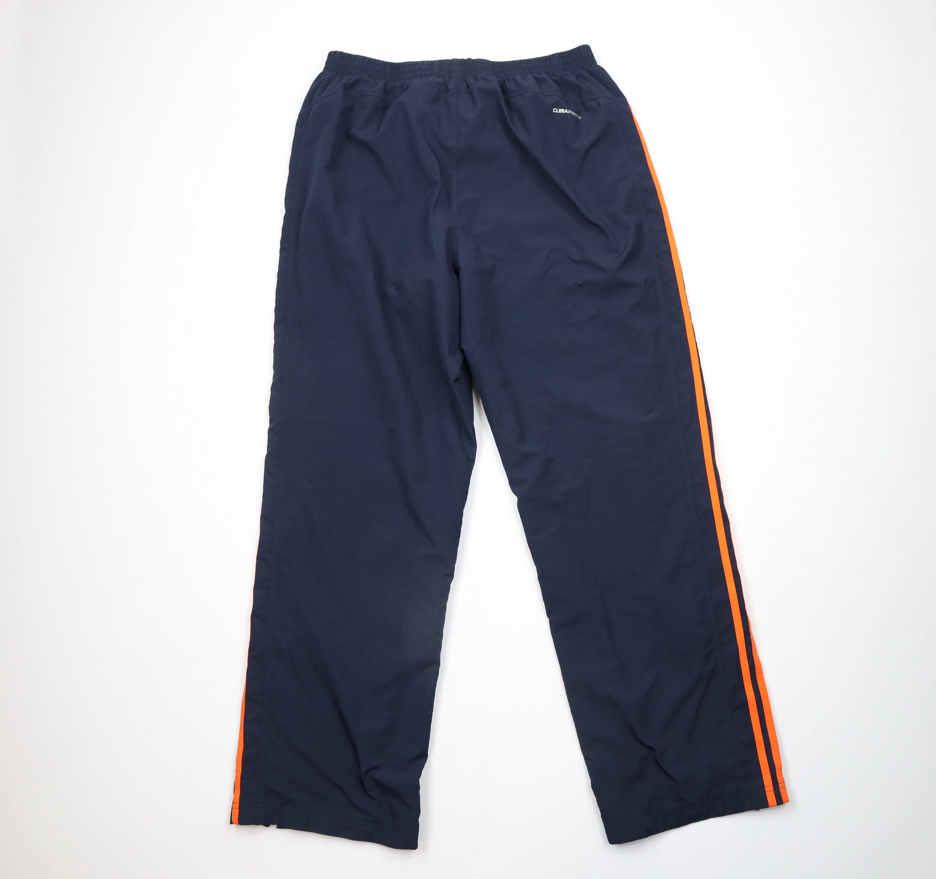 Adidas × Vintage Vintage Adidas Striped Lined Wide Leg Pants Navy Blue Orange Size US 38 / EU 54 - 11 Thumbnail